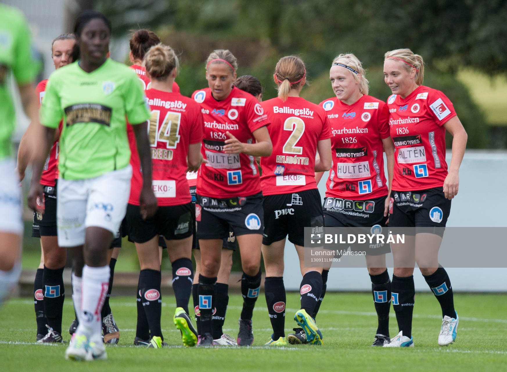 1-0 Linnea Liljegärd, Kristianstad, som inte jublar mot