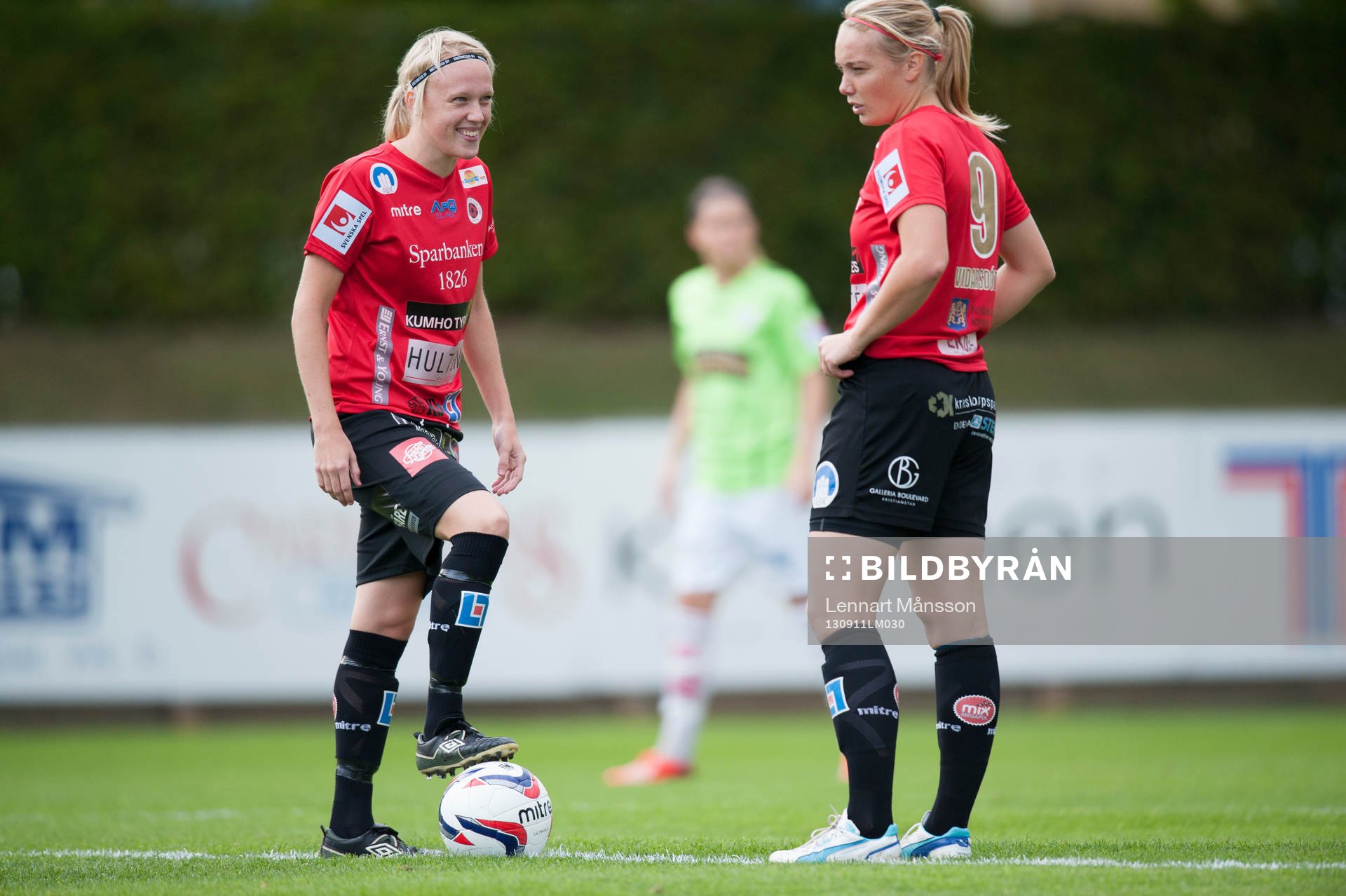 Avspark, Linnea Liljegärd och Margret Lara Vidarsdottir,