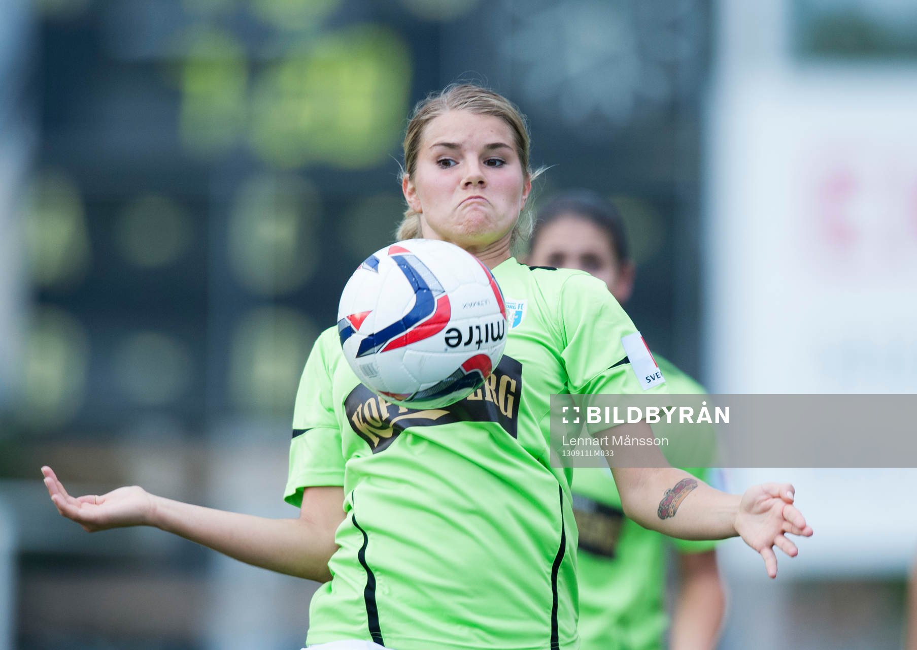 Andrine Hegerberg, Göteborg, nedtagning på bröstet