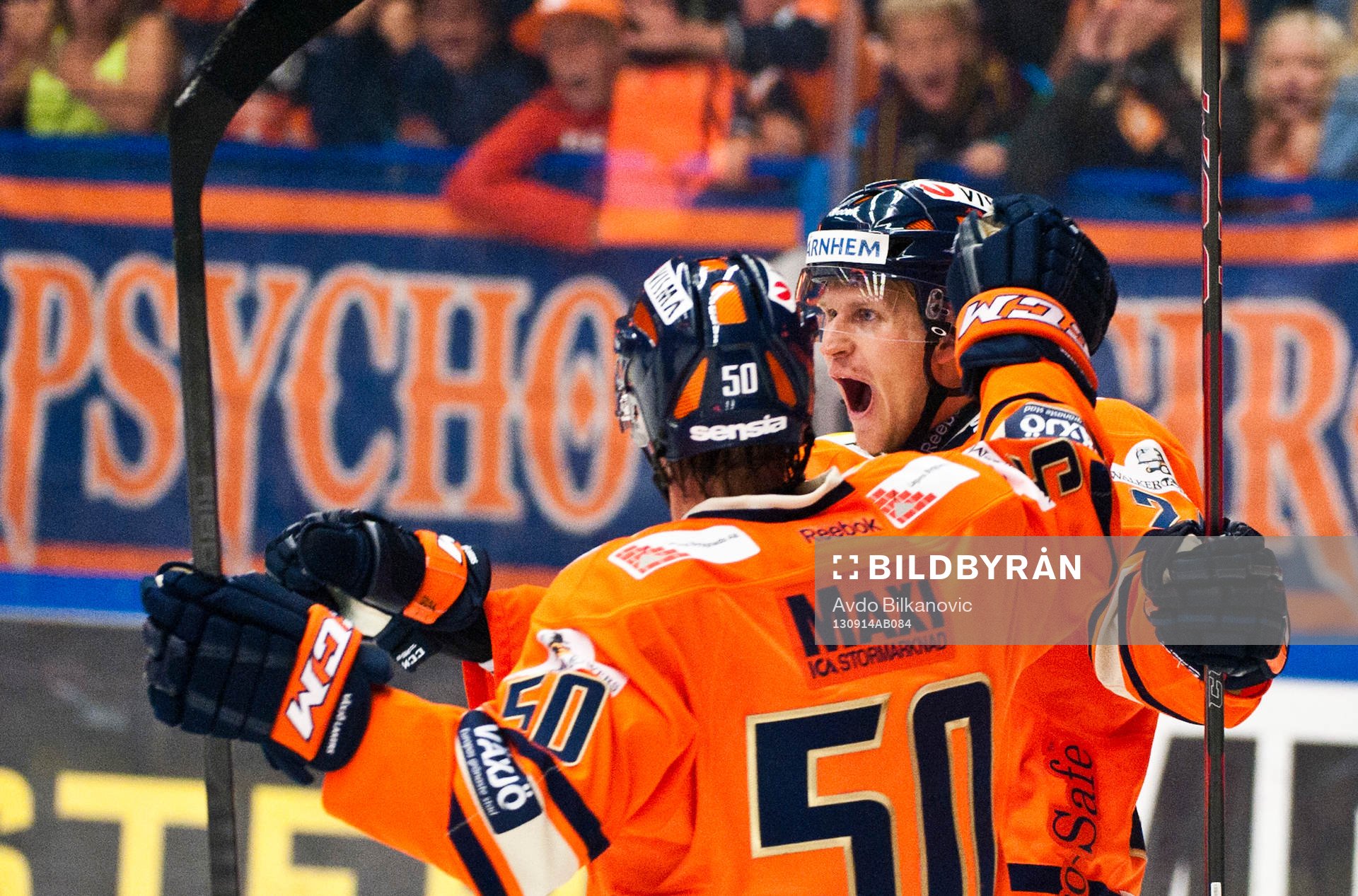 Växjös Jani Lajunen ishockeymatchen i SHL mellan Växjö