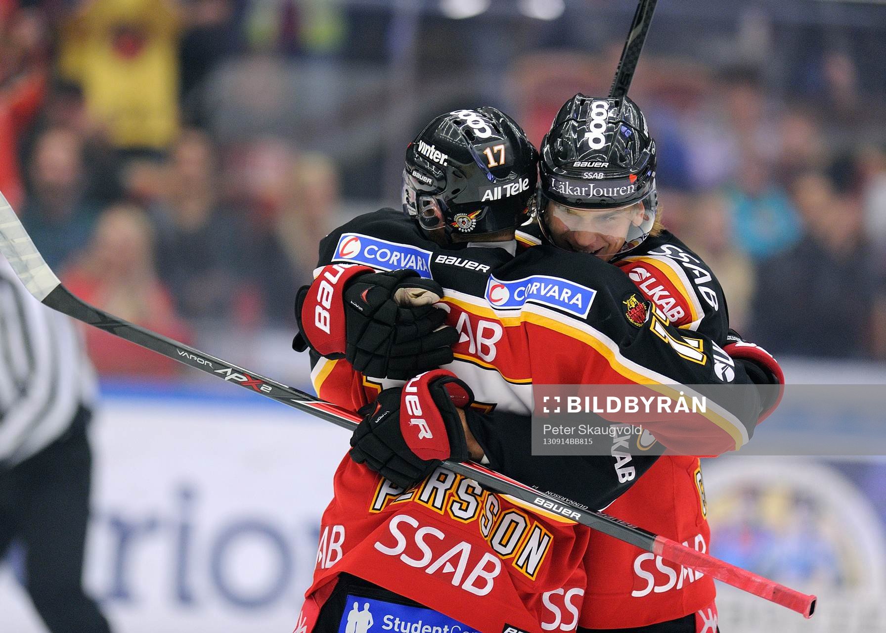 Luleås Daniel Gunnarsson jublar