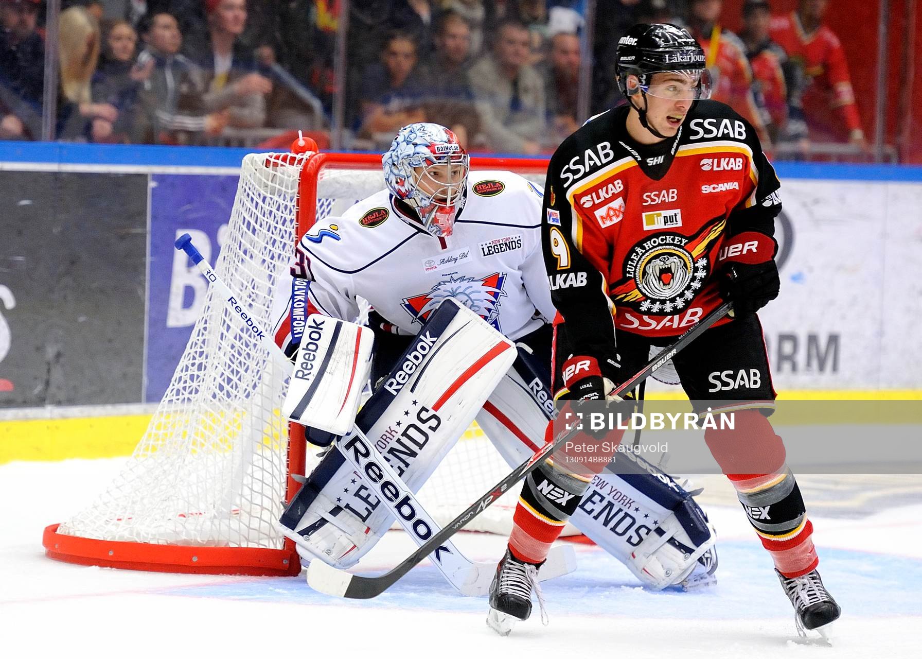 Linköpings målvakt Christian Engstrand och Luleås Johan