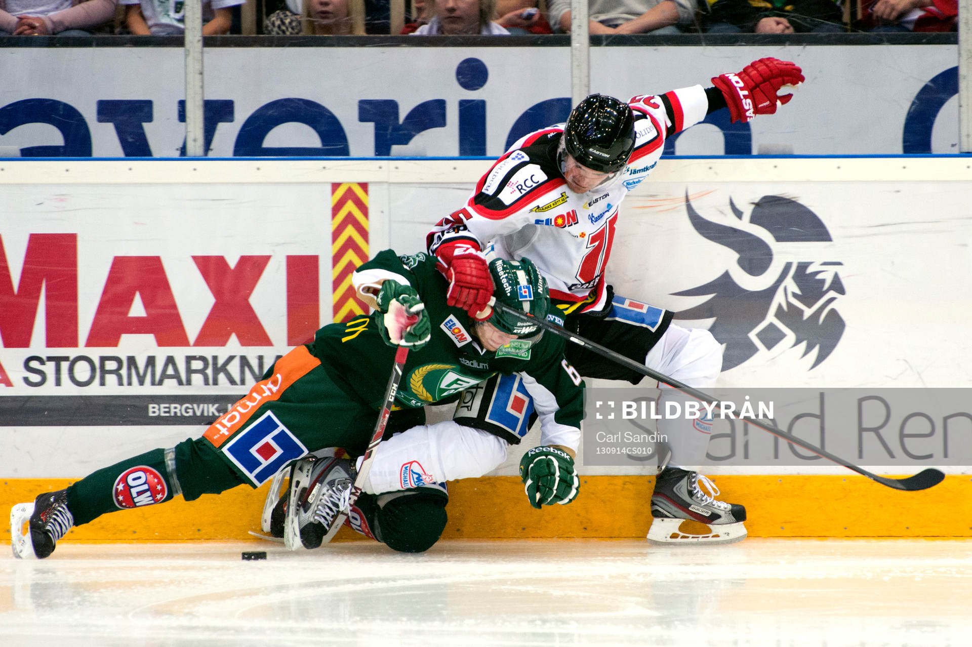 Färjestads Ludwig Byström och Örebros Martin Johansson