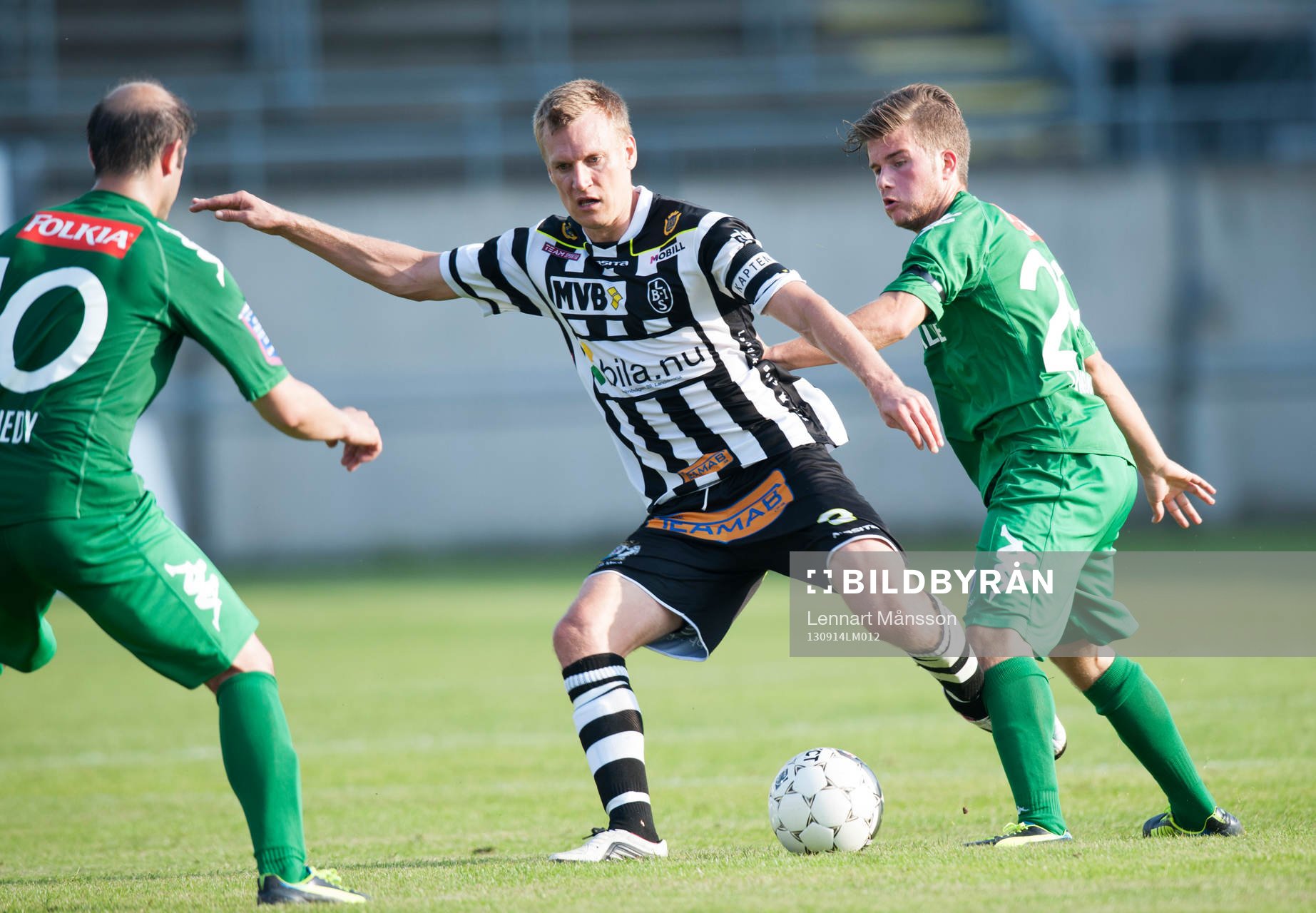 Linus Malmqvist, Landskrona, i matchen i superettan mellan