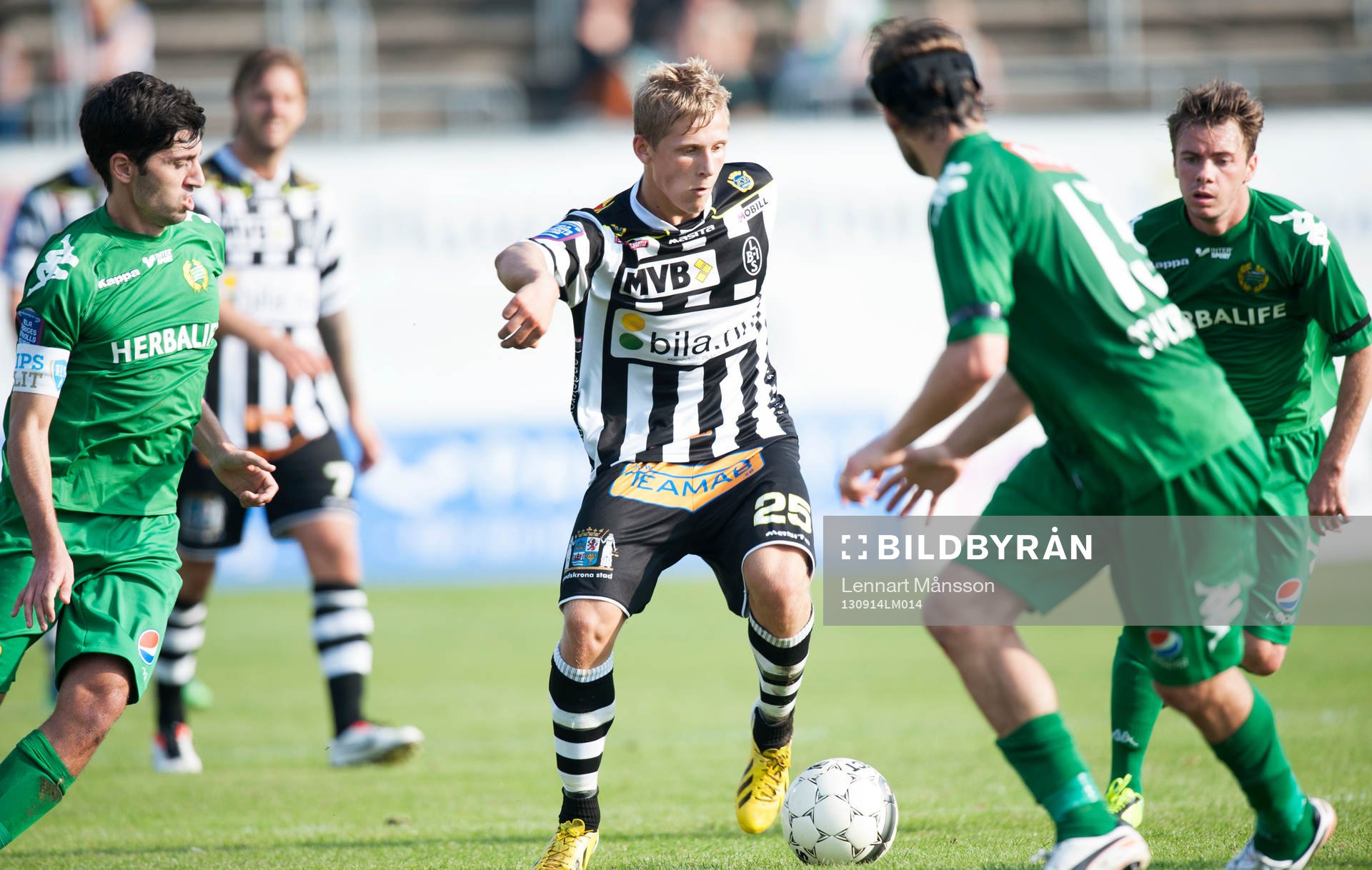 Erik Andersson, Landskrona, i matchen i superettan mellan