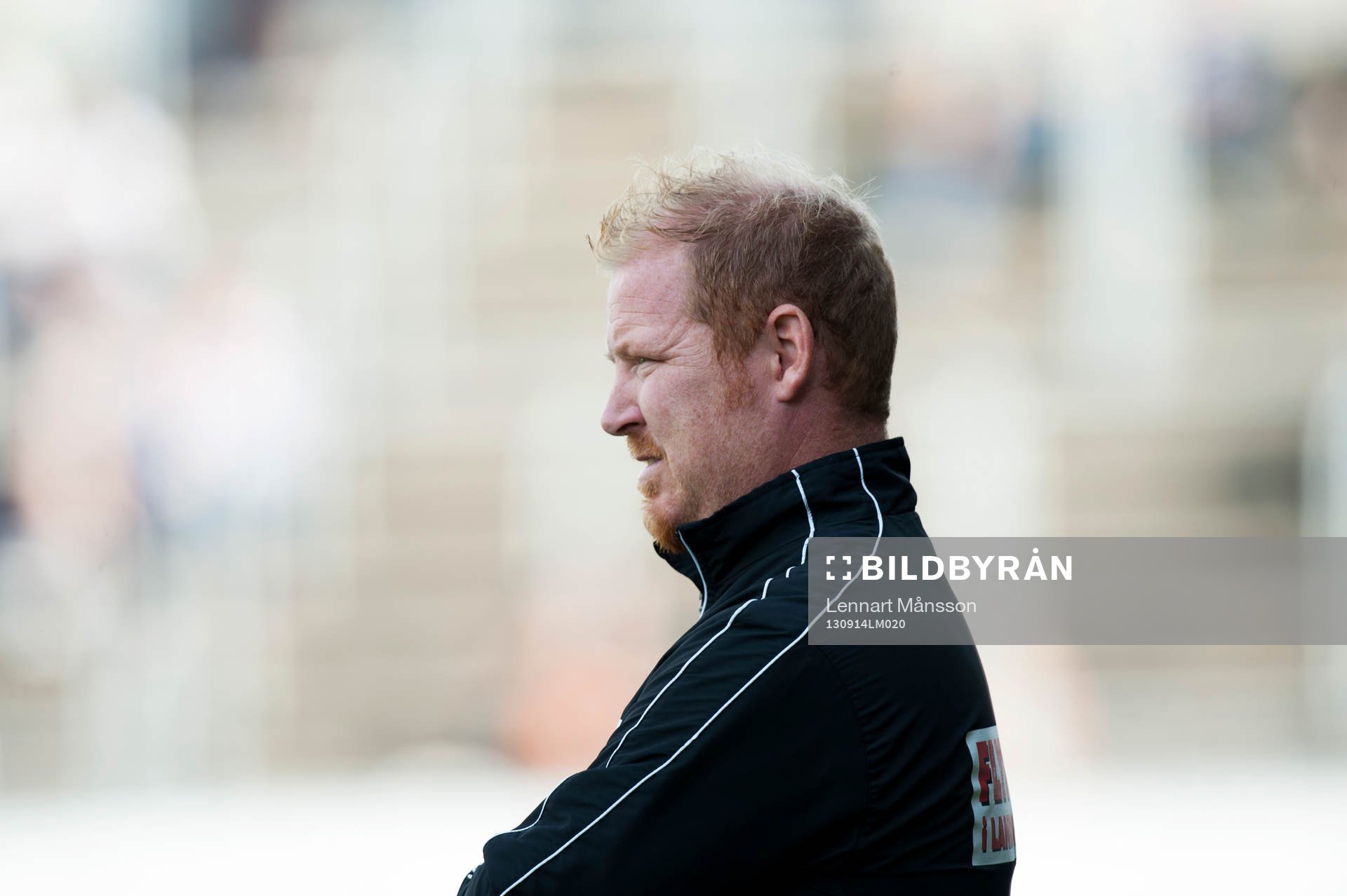 Jörgen Pettersson, tränare, Landskrona i matchen i