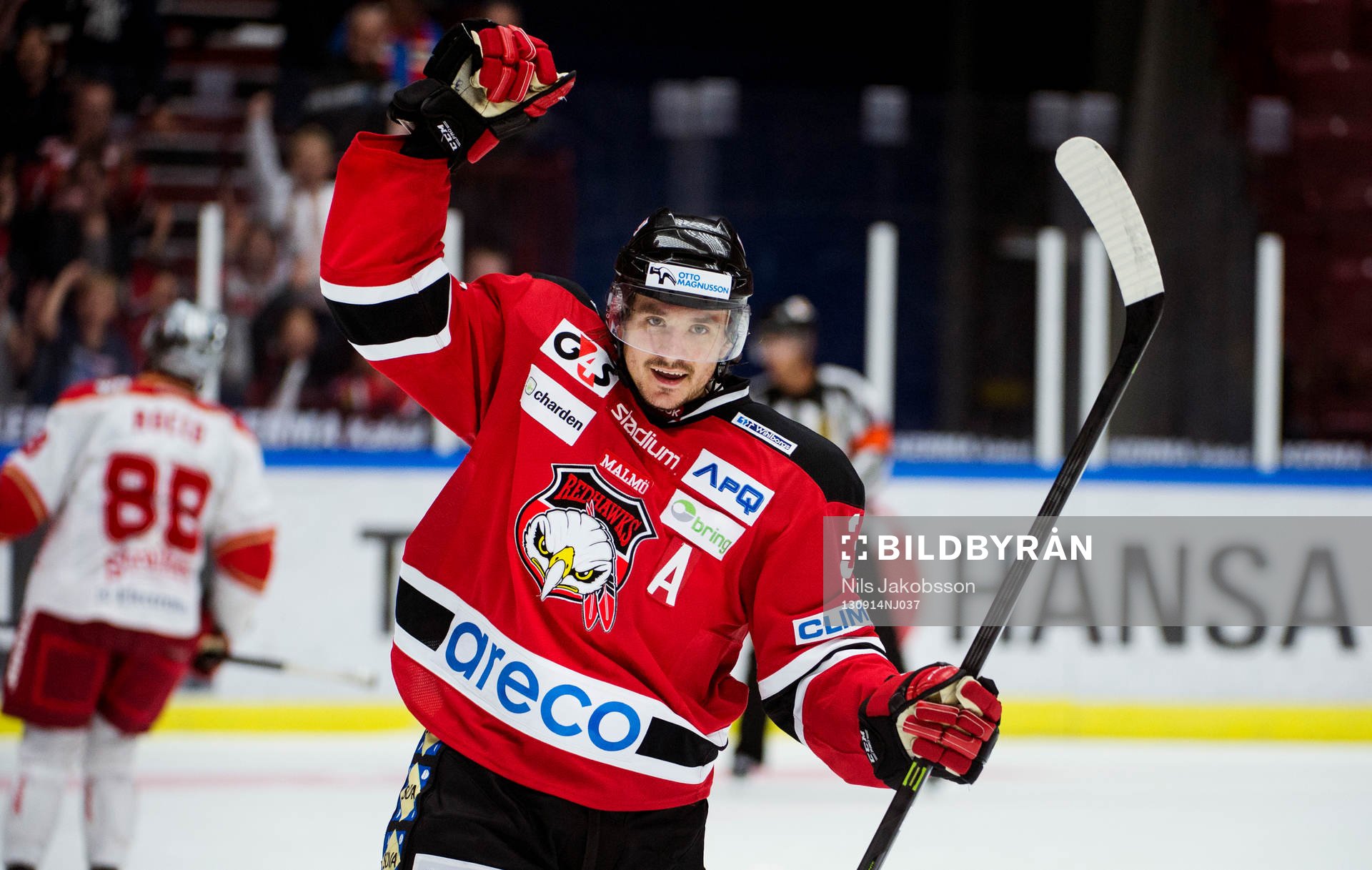 Malmö Redhawks Björn Karlsson jublar