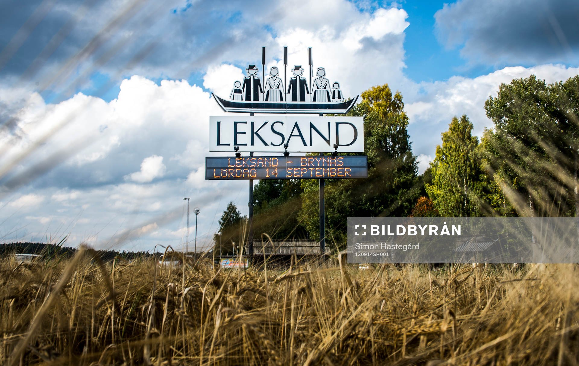 Reklamskylt om premiären