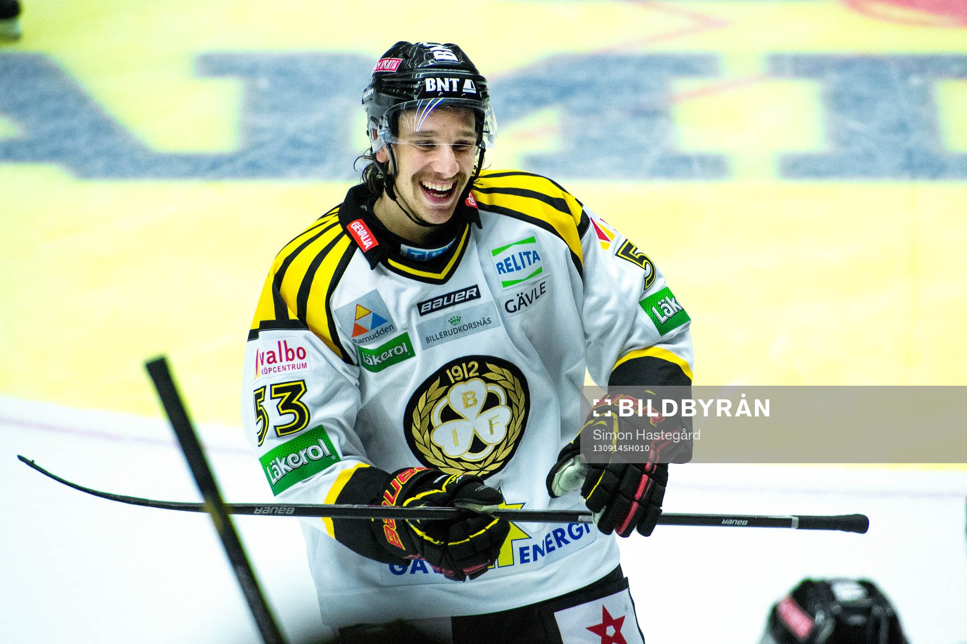 Brynäs Andreas Thuresson jublar
