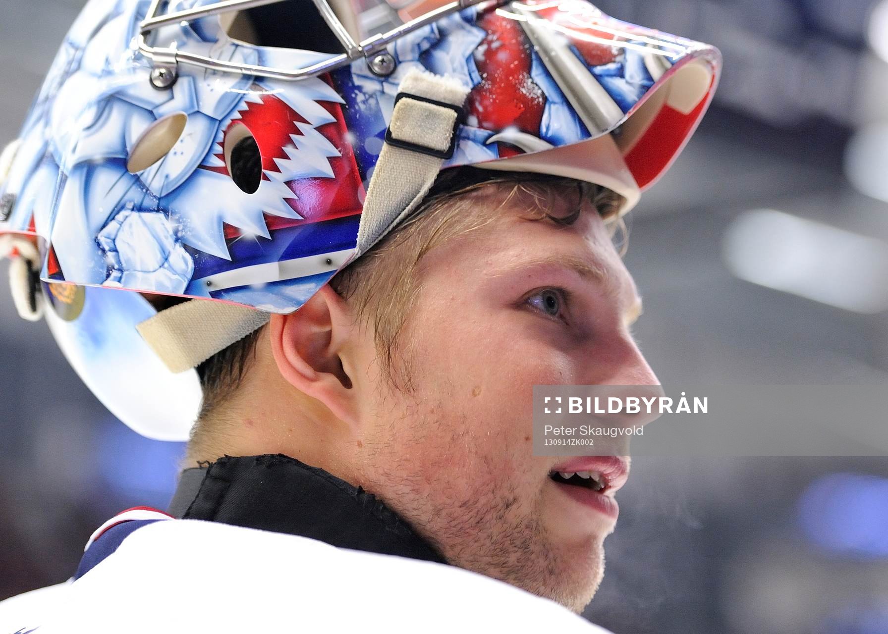 Linköpings målvakt Christian Engstrand utan mask