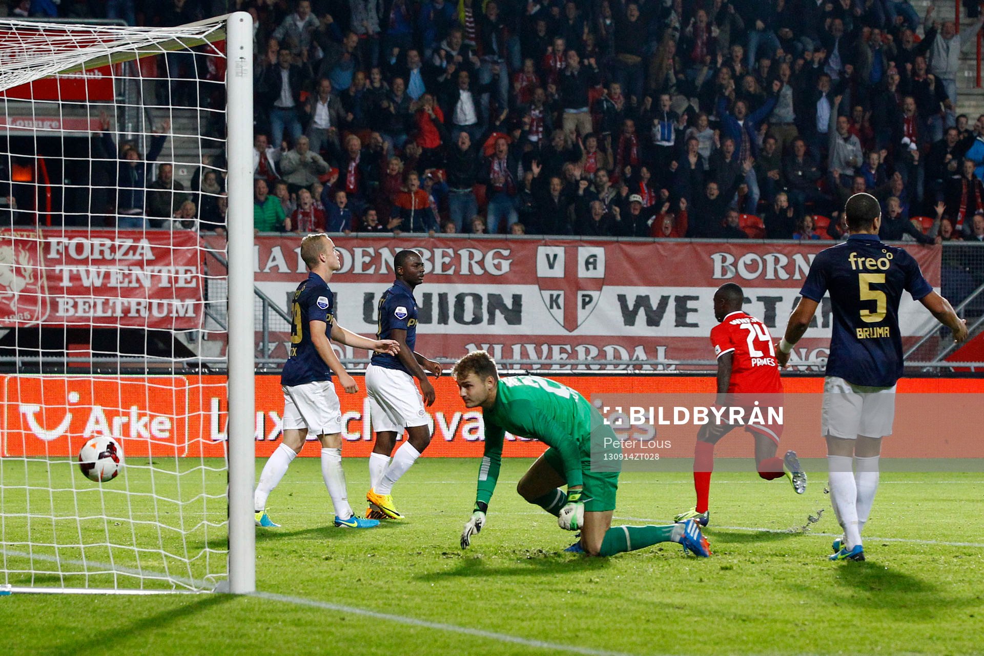 ENSCHEDE - FC Twente - PSV 2-2 ,  Voetbal Ere Divisie ,