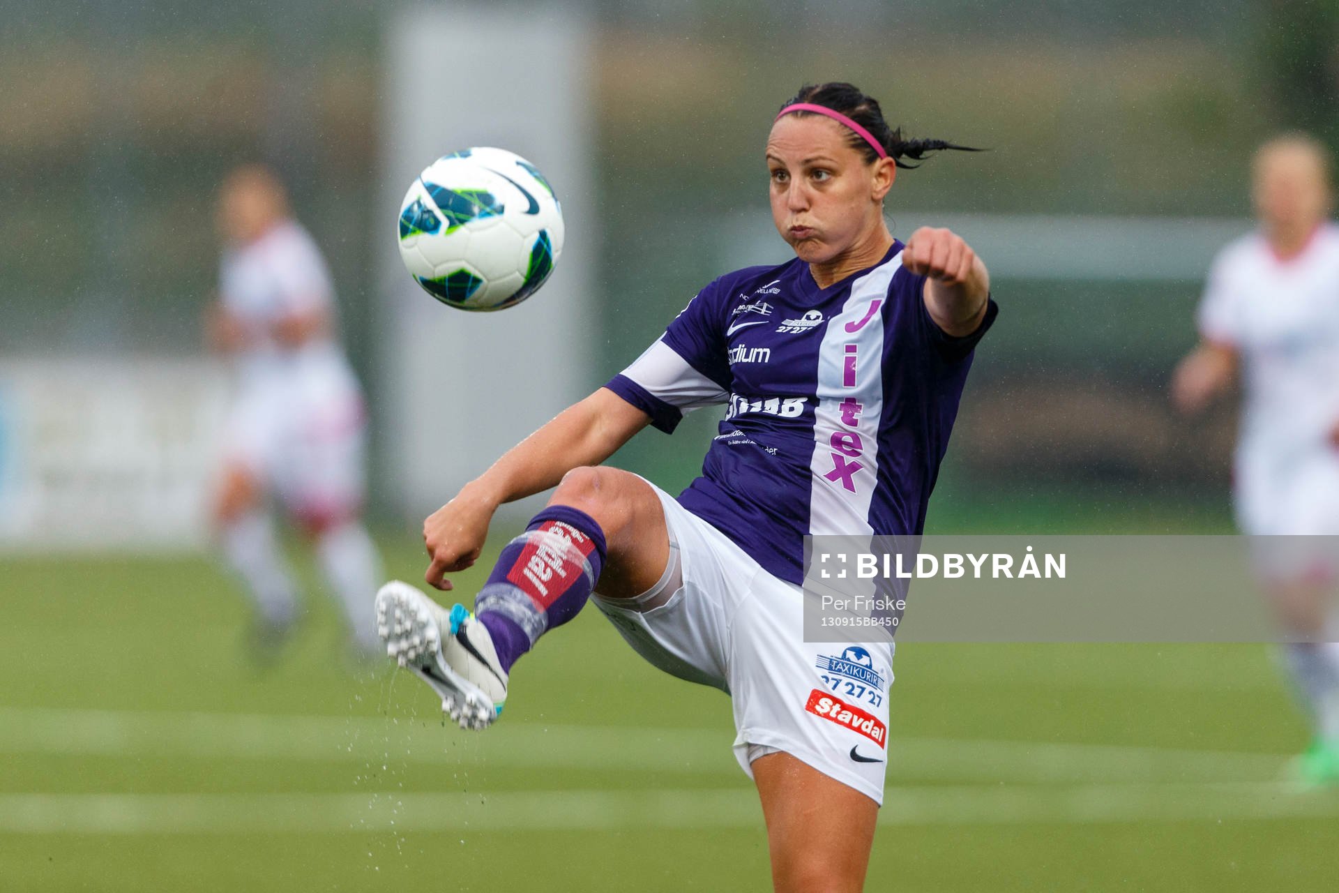 Jitex Emma Wilhemsson under fotbollsmatchen i damallsvenskan mellan Jitex och LdB Malmö den 15 september 2013 i Göteborg. 