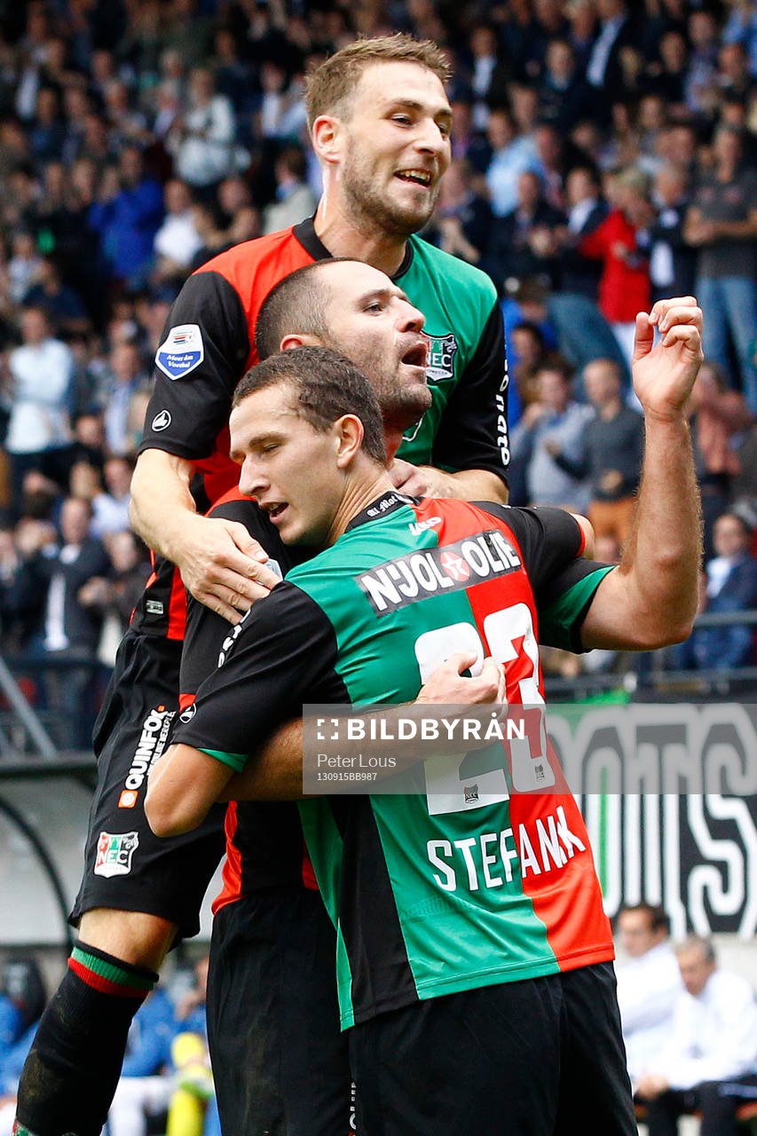 NIJMEGEN - NEC - Feyenoord 3-3,  Voetbal Ere Divisie ,