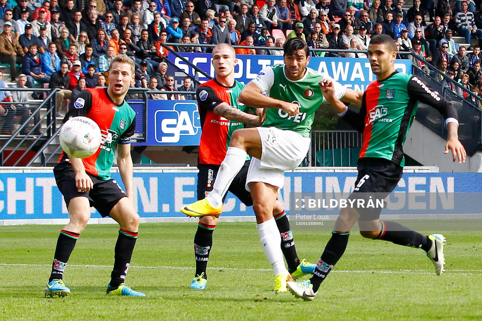 NIJMEGEN - NEC - Feyenoord 3-3,  Voetbal Ere Divisie ,