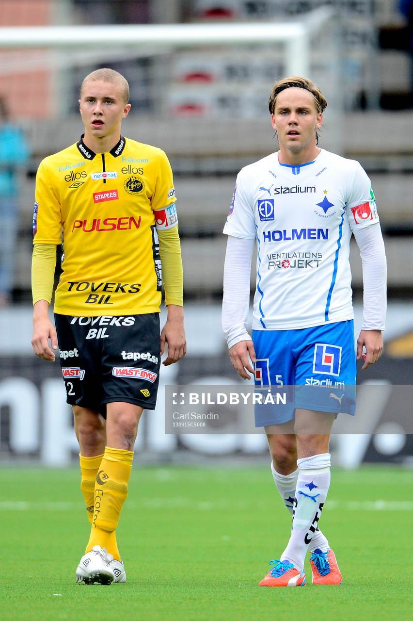 Elfsborgs Sebastian Holmén och Norrköpings Christoffer