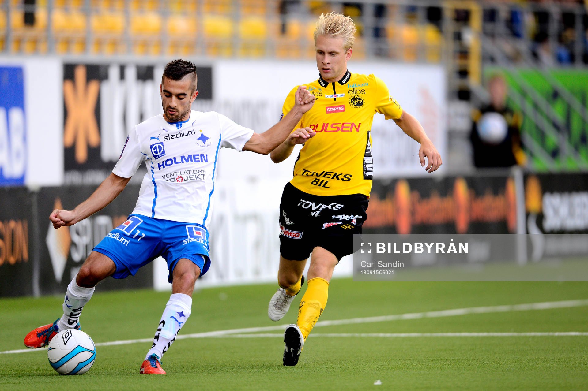 Norrköpings Christopher Nilsson Telo och Elfsborgs Johan