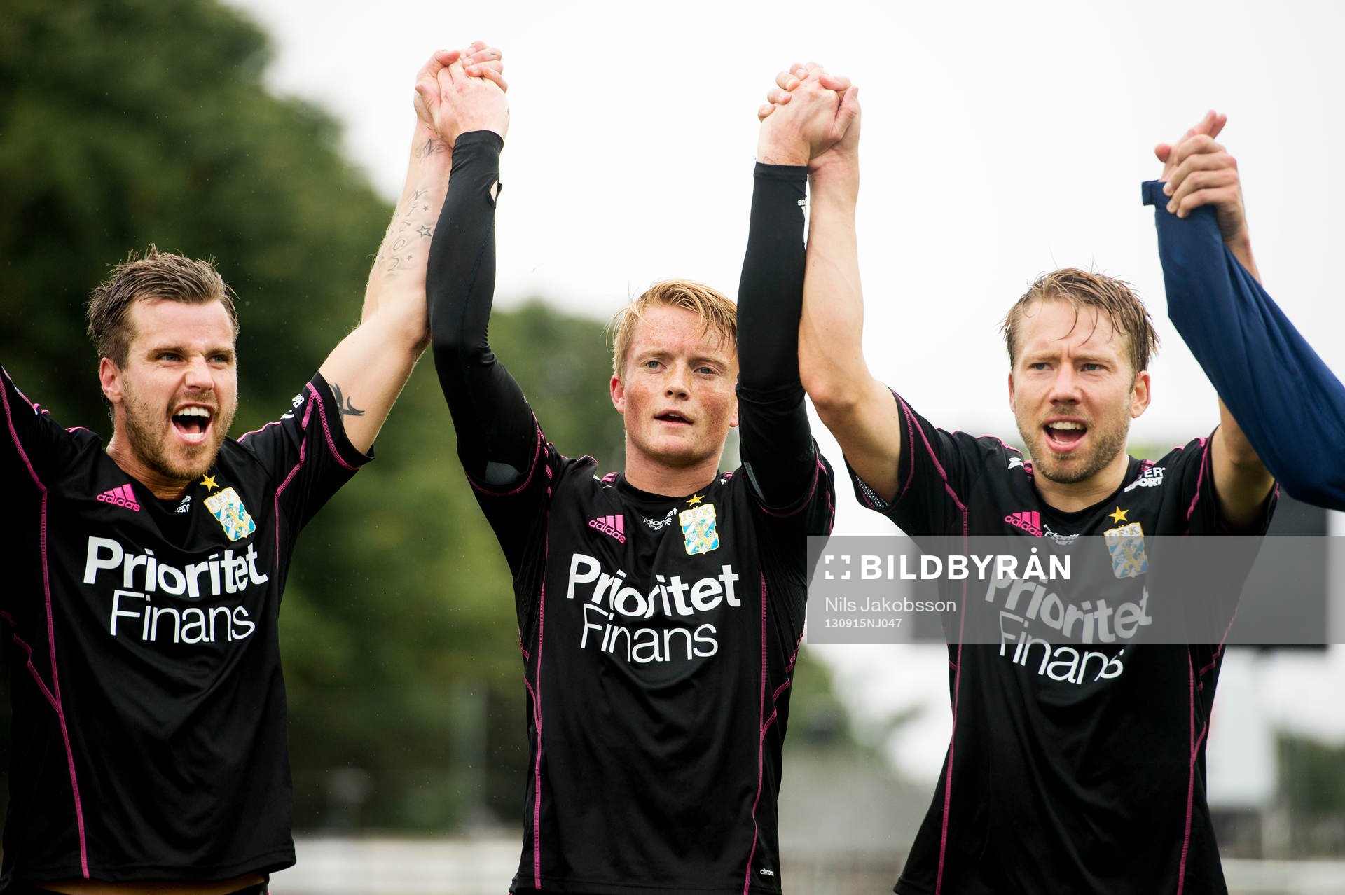 IFK Göteborgs Pontus Farnerud, Sam Larsson, Adam Johansson