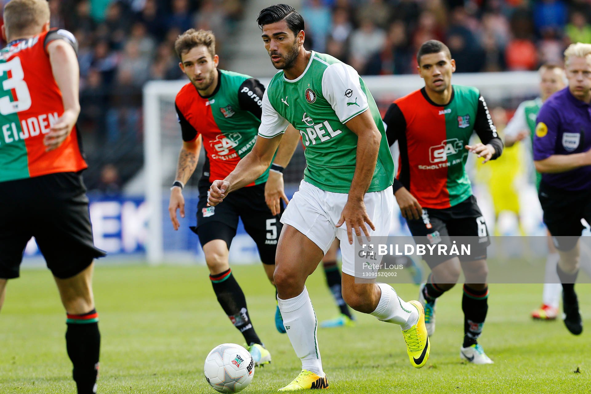 NIJMEGEN - NEC - Feyenoord 3-3,  Voetbal Ere Divisie ,