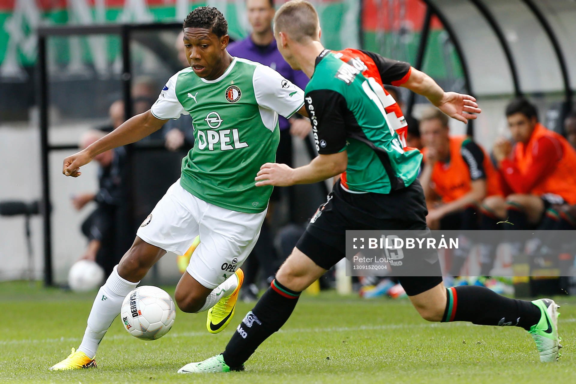 NIJMEGEN - NEC - Feyenoord 3-3,  Voetbal Ere Divisie ,