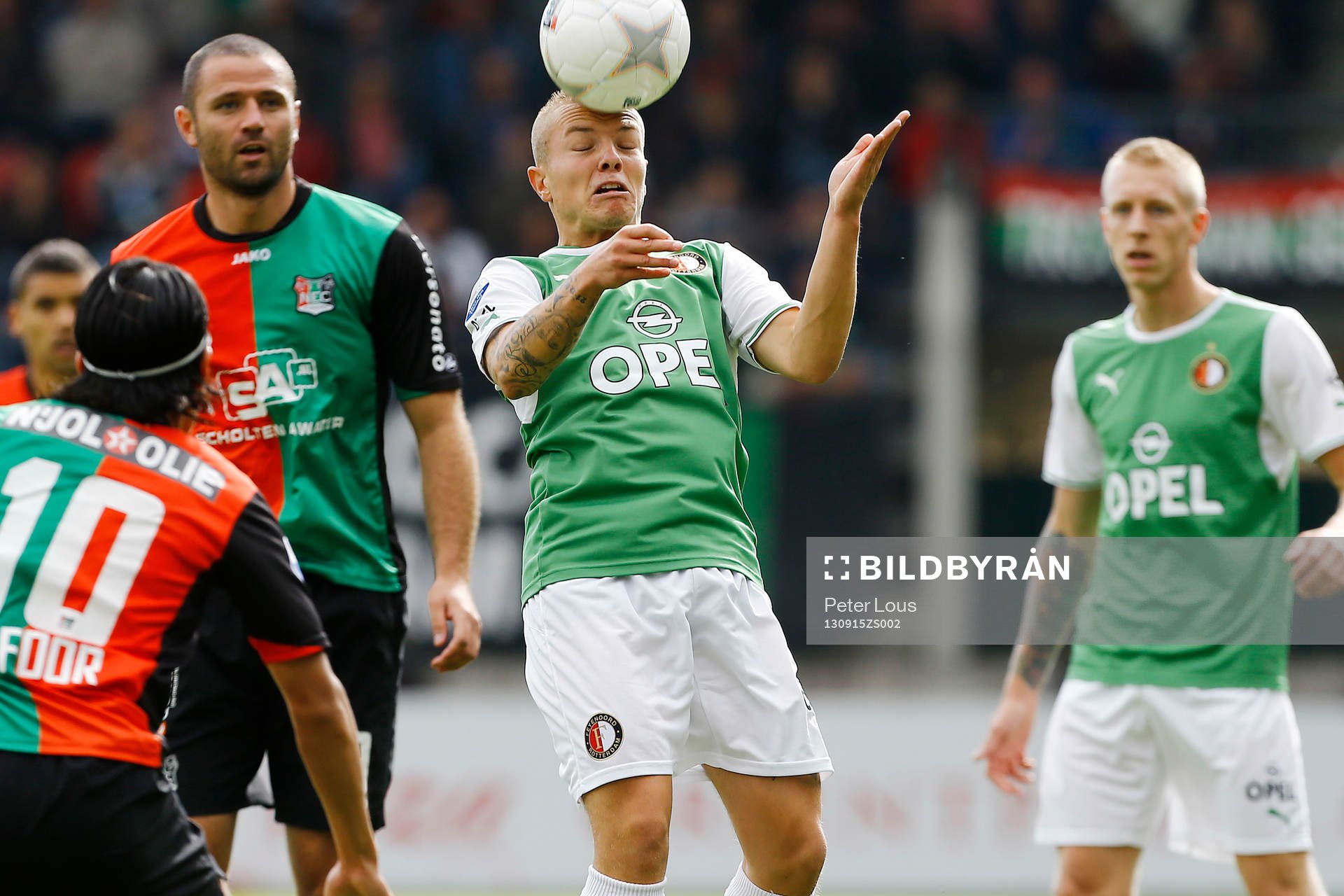 NIJMEGEN - NEC - Feyenoord 3-3,  Voetbal Ere Divisie ,