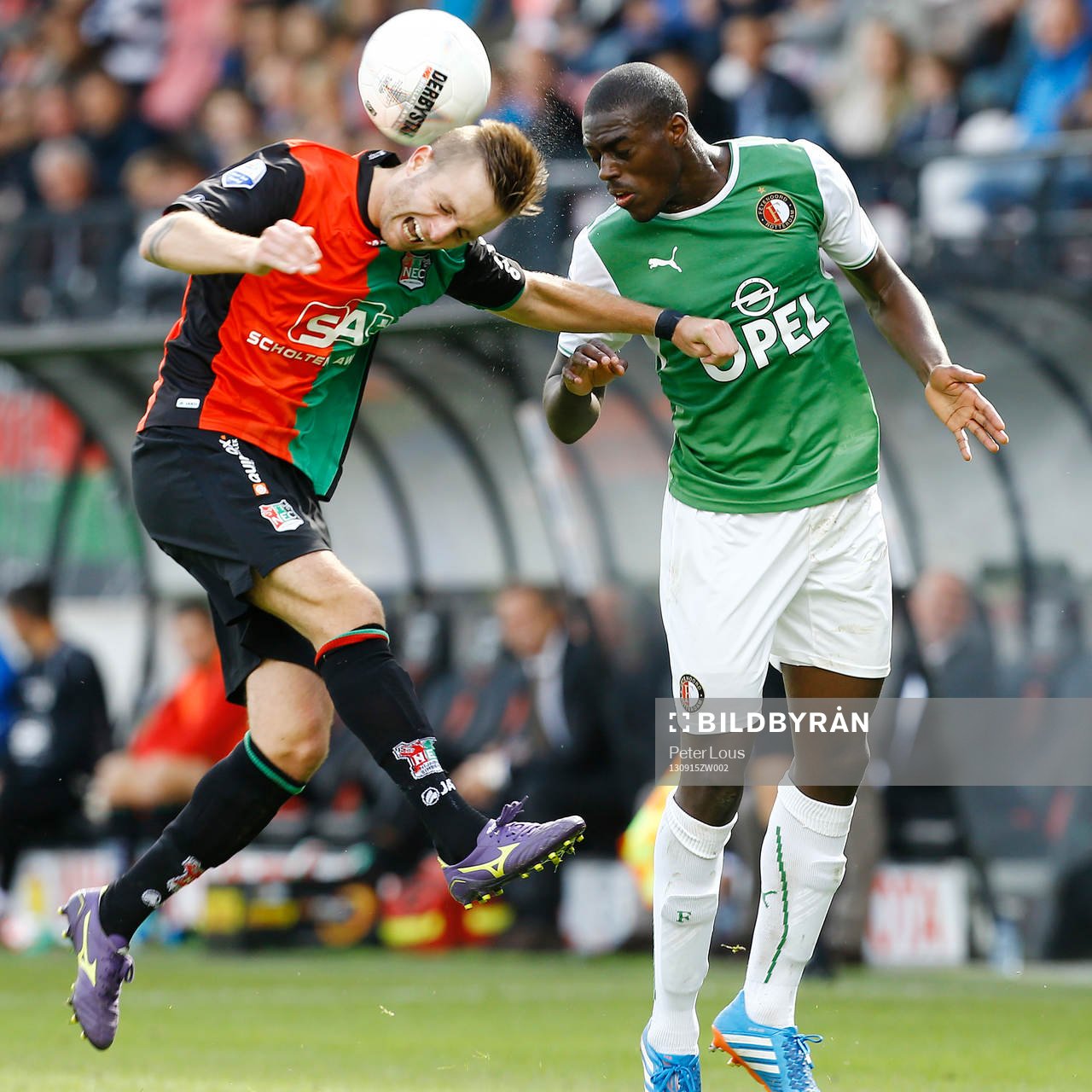 NIJMEGEN - NEC - Feyenoord 3-3,  Voetbal Ere Divisie ,