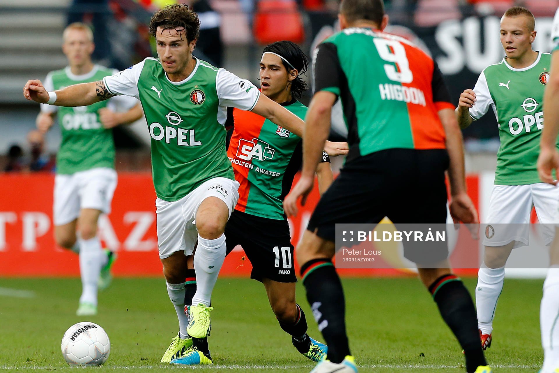 NIJMEGEN - NEC - Feyenoord 3-3,  Voetbal Ere Divisie ,