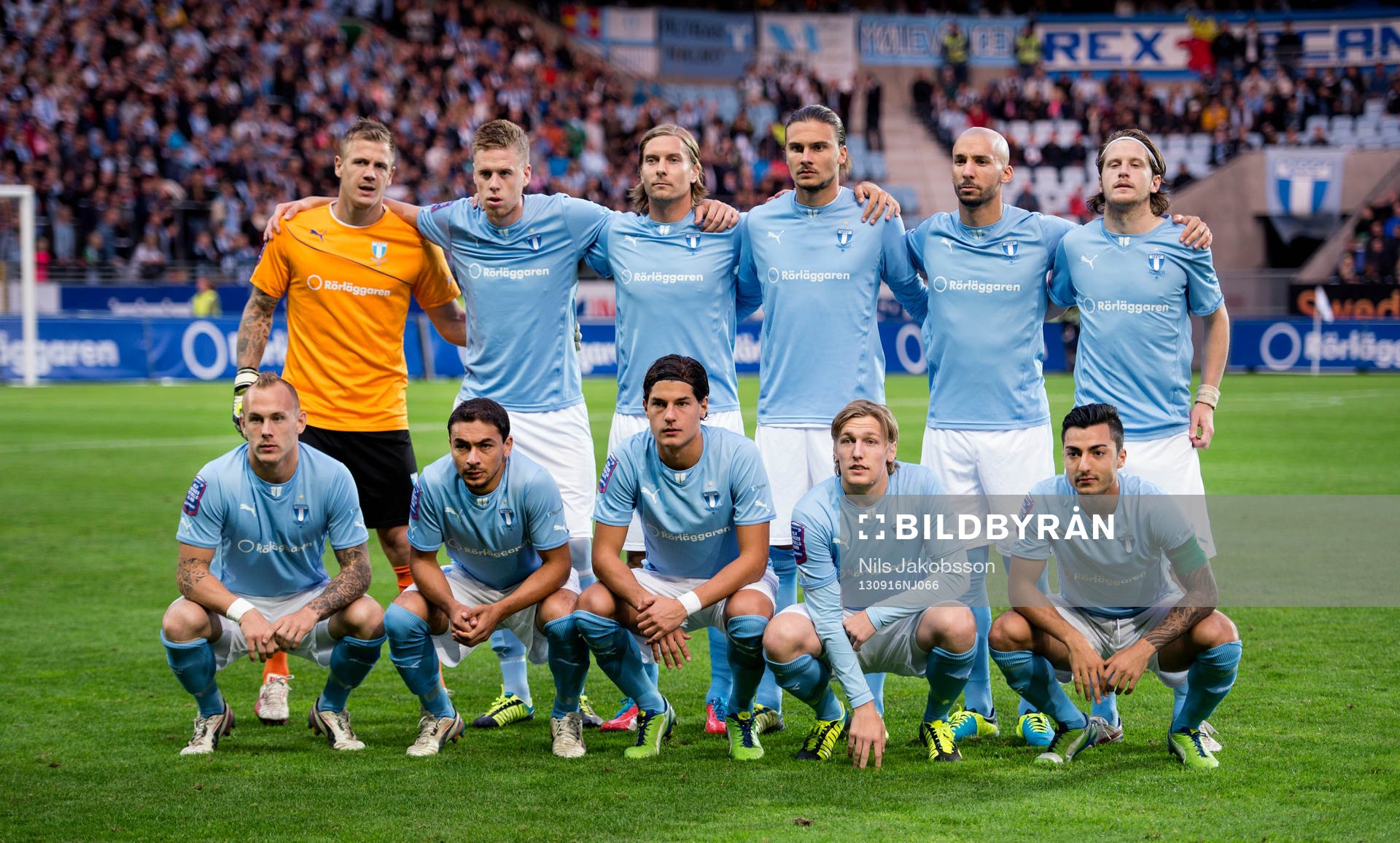 Övre raden, Johan Dahlin, målvakt, Pontus Jansson, Markus