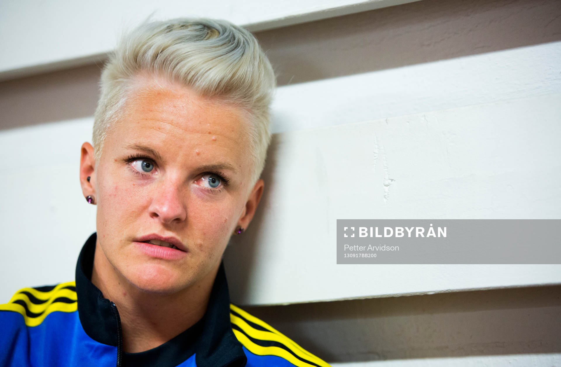 Nilla Fischer i mixed zone