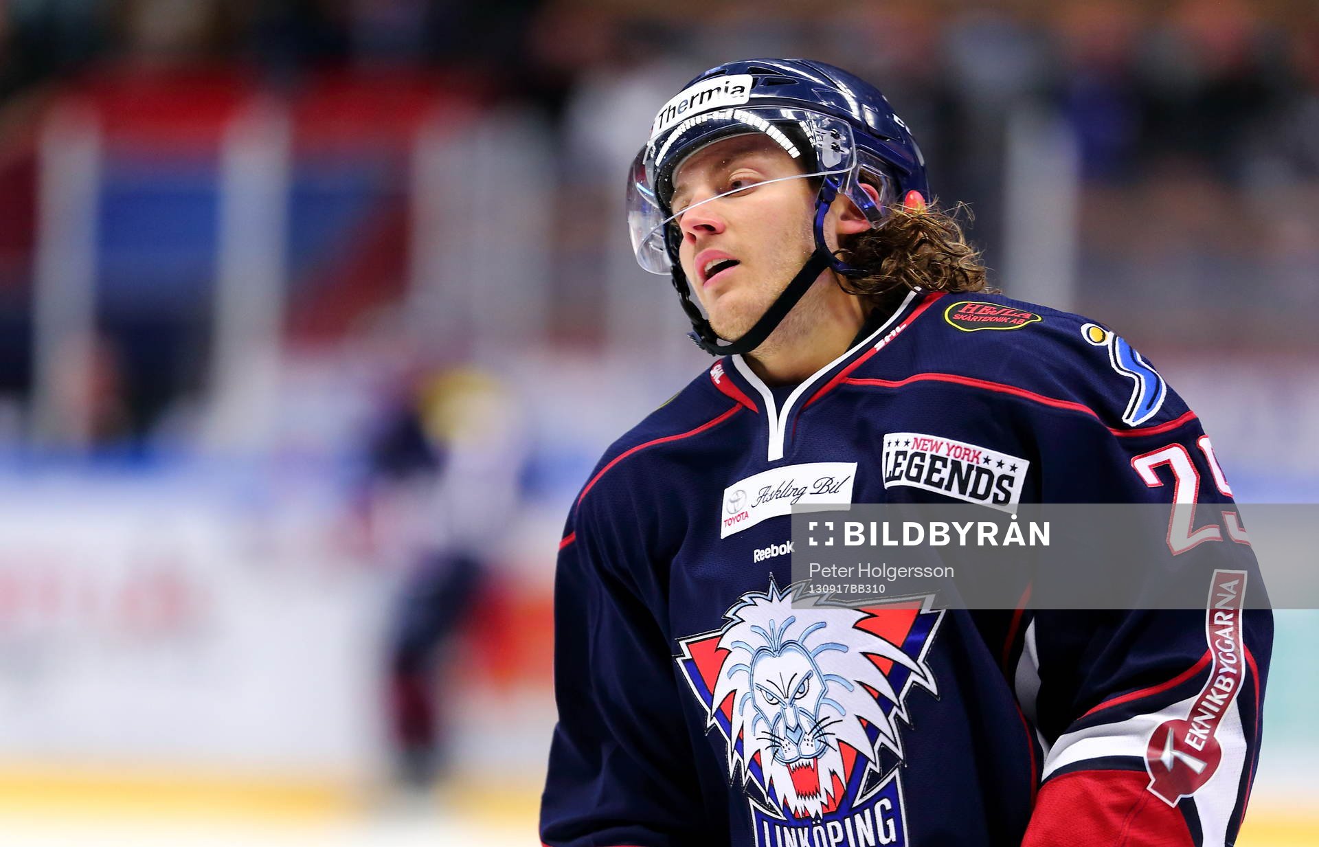 Linköpings Erik Lindhagen i matchen mellan Linköping och