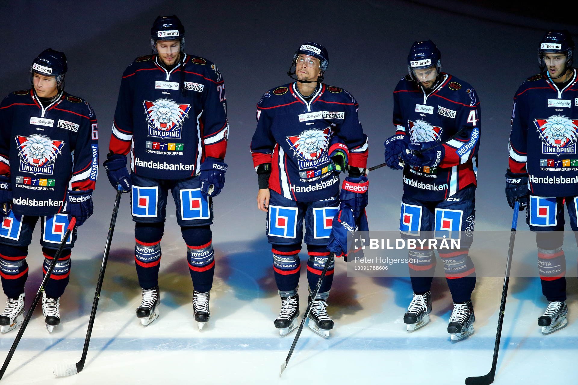 Linköpings Jesper Pettersson, Mattias Sjögren, Magnus