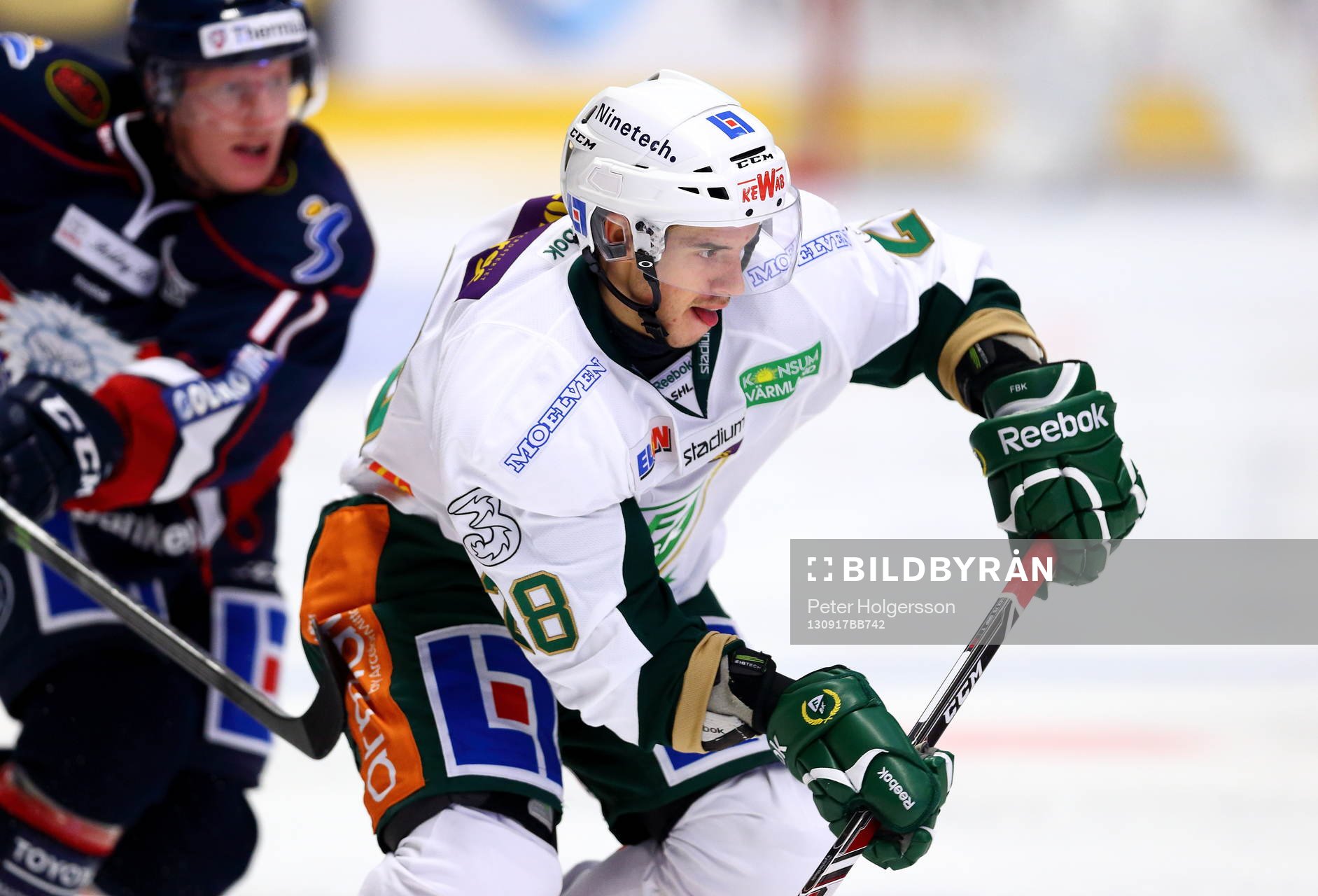 Färjestads Tomas Hyka i matchen mellan Linköping och