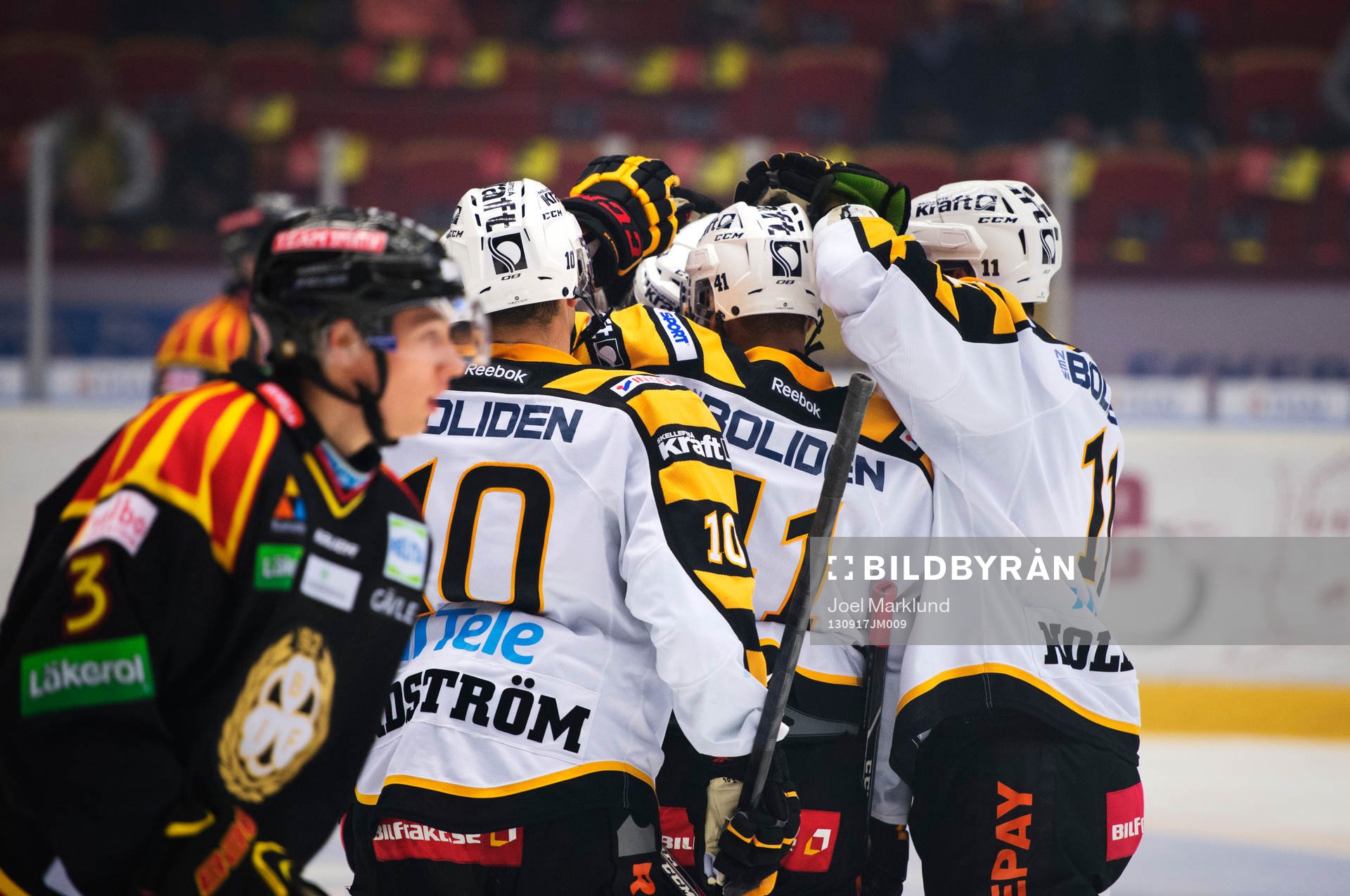 Jubel bland Skellefteås spelare