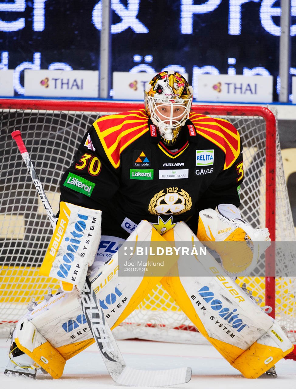 Brynäs målvakt Robin Rahm