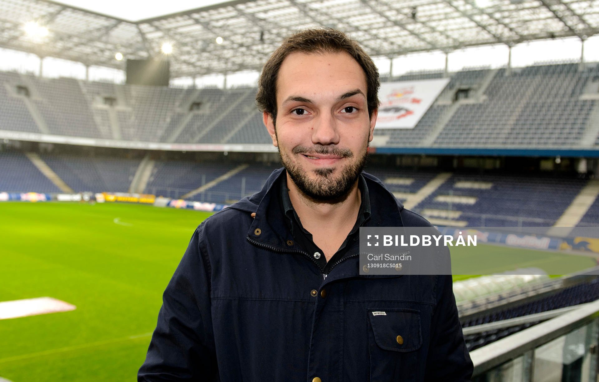 Stefan Prager, Sky Sports Austria, på Red Bull Arena