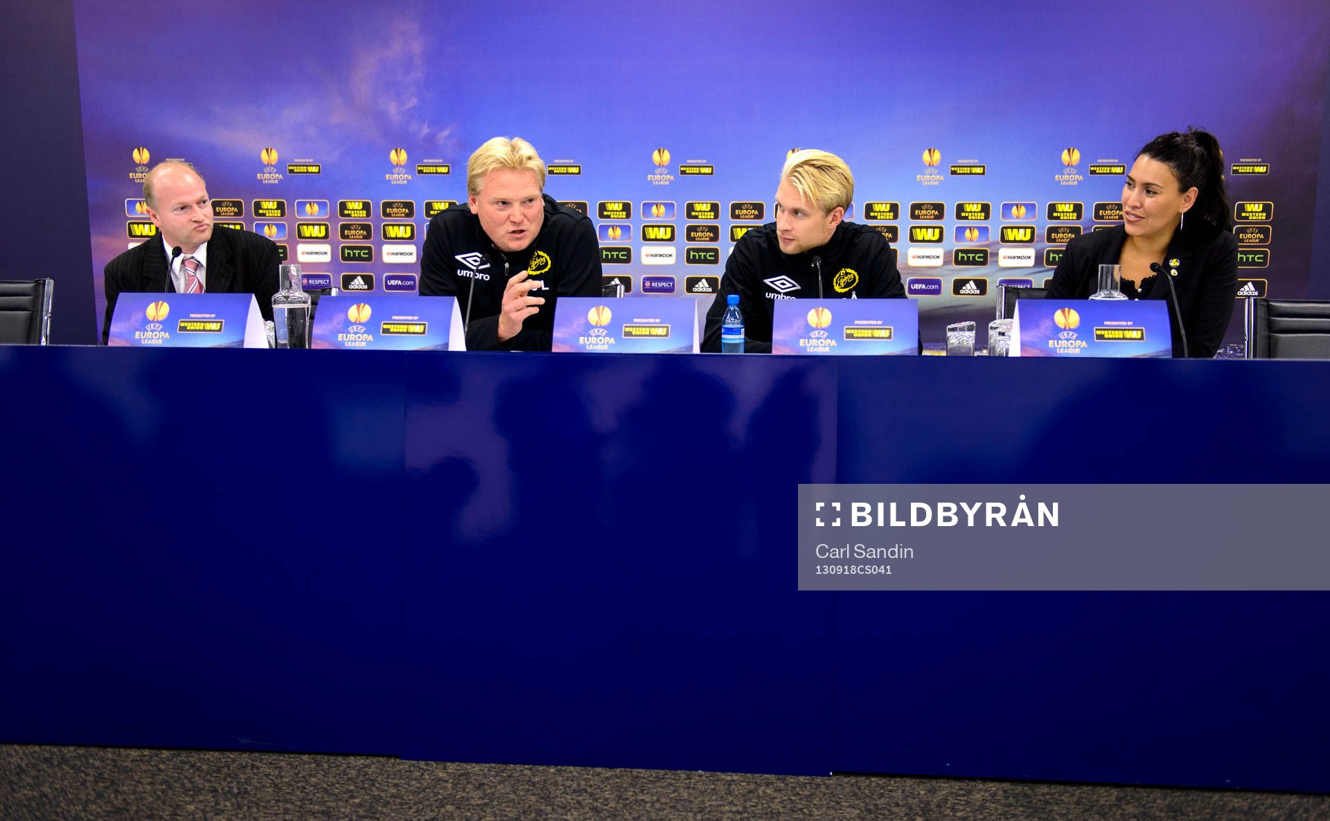Elfsborgs tränare Jörgen Lennartsson och Johan Larsson