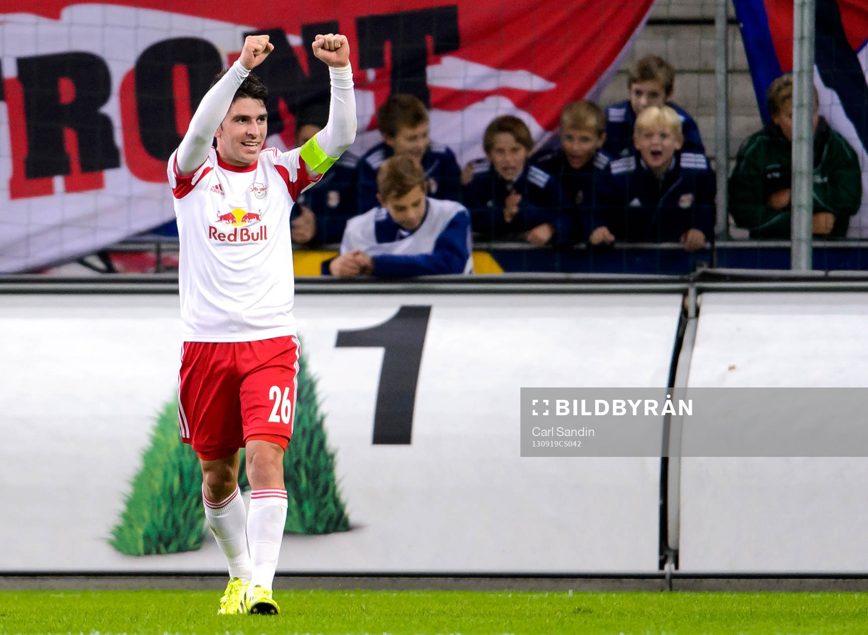 Salzburgs Jonatan Soriano jublar