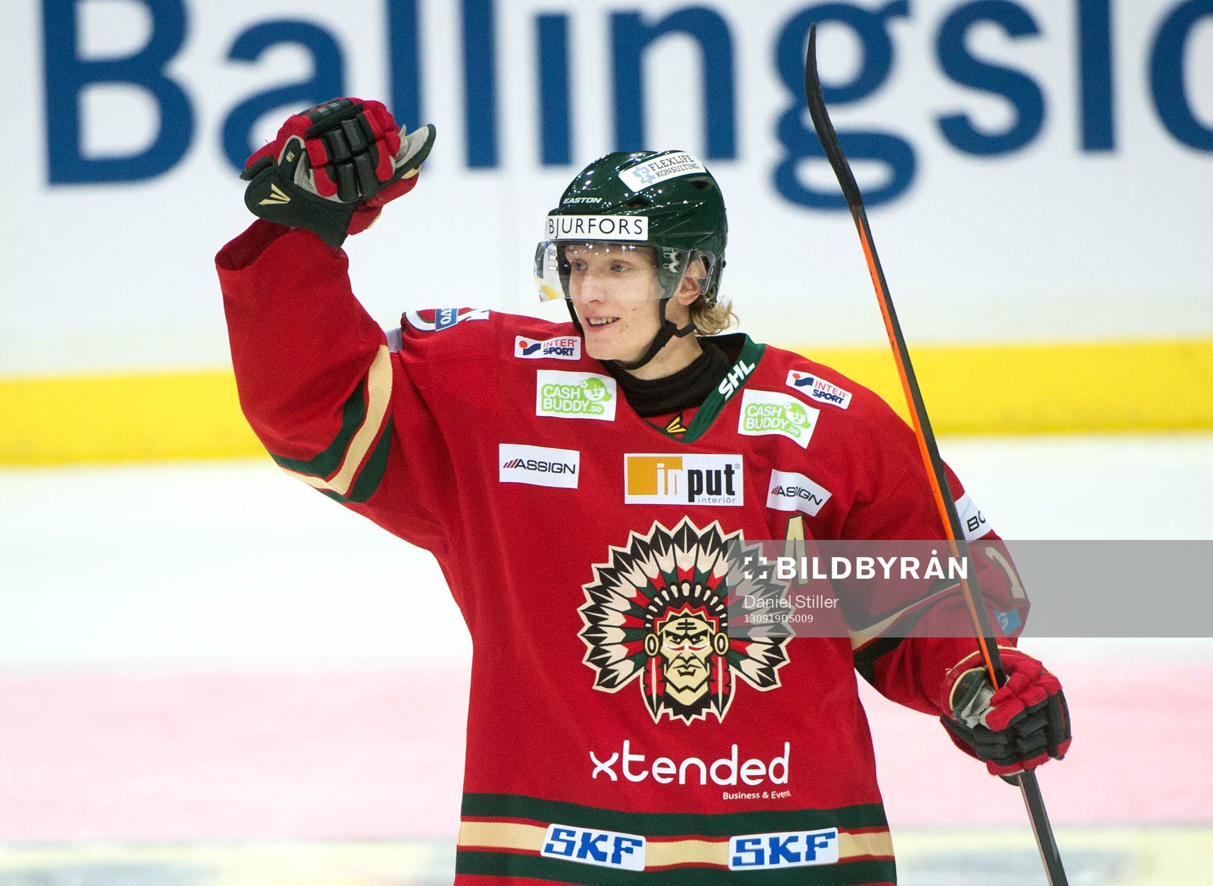 Frölundas John Klingberg jublar