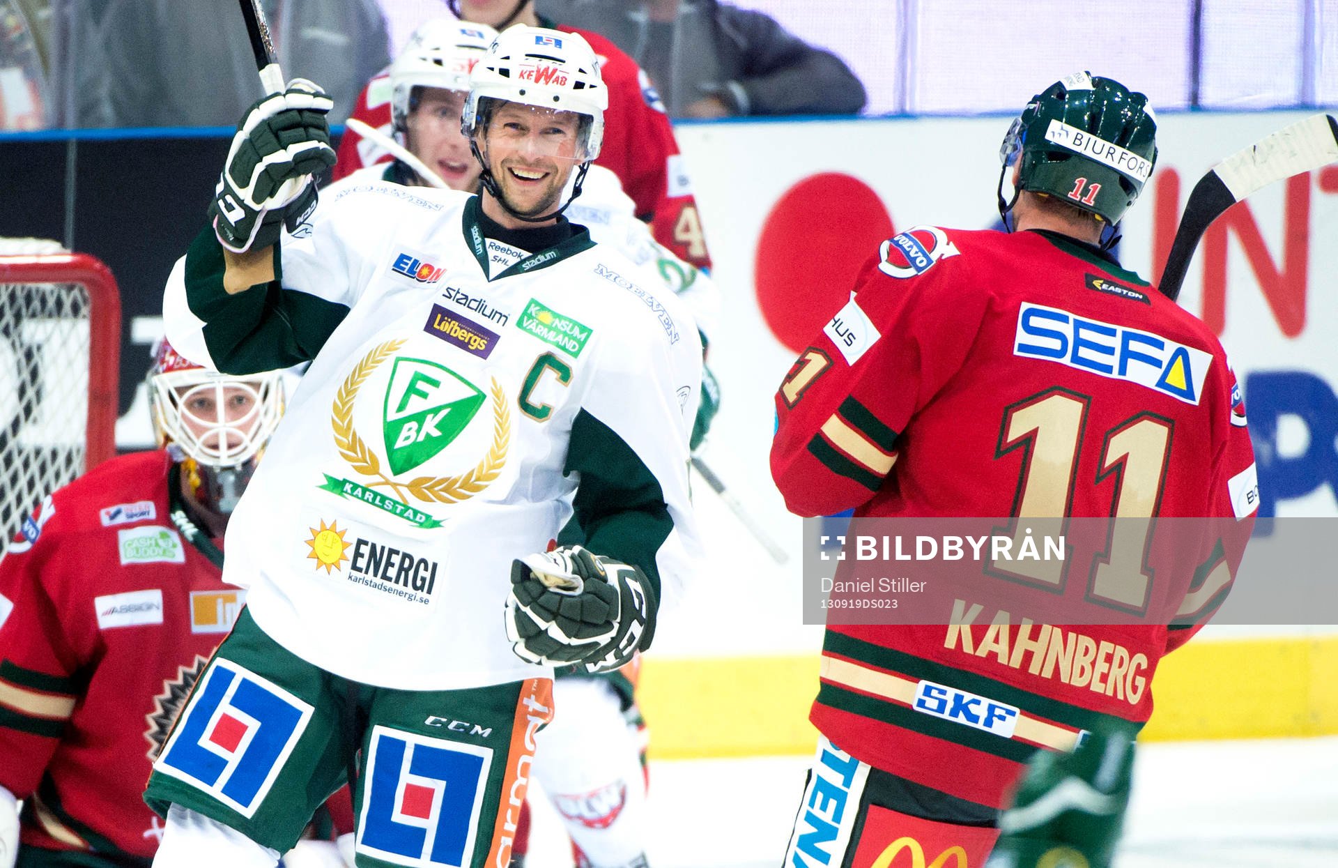 Färjestads Rickard Wallin jublar