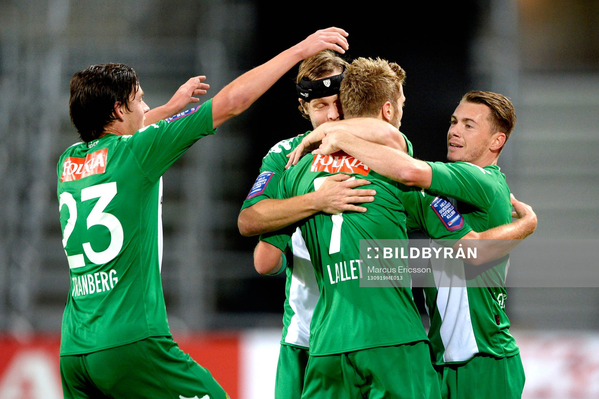 Hammarbyspelarna jublar