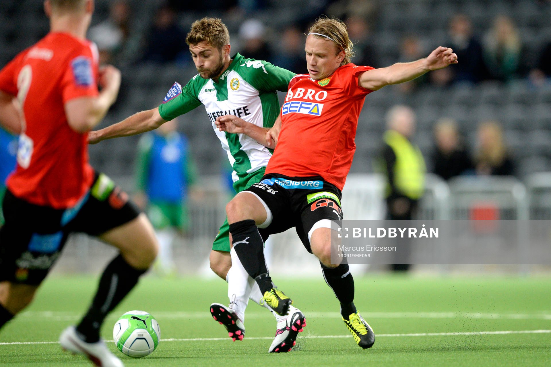 Hammarbys Christophe Lallet och GAIS Jesper Floren
