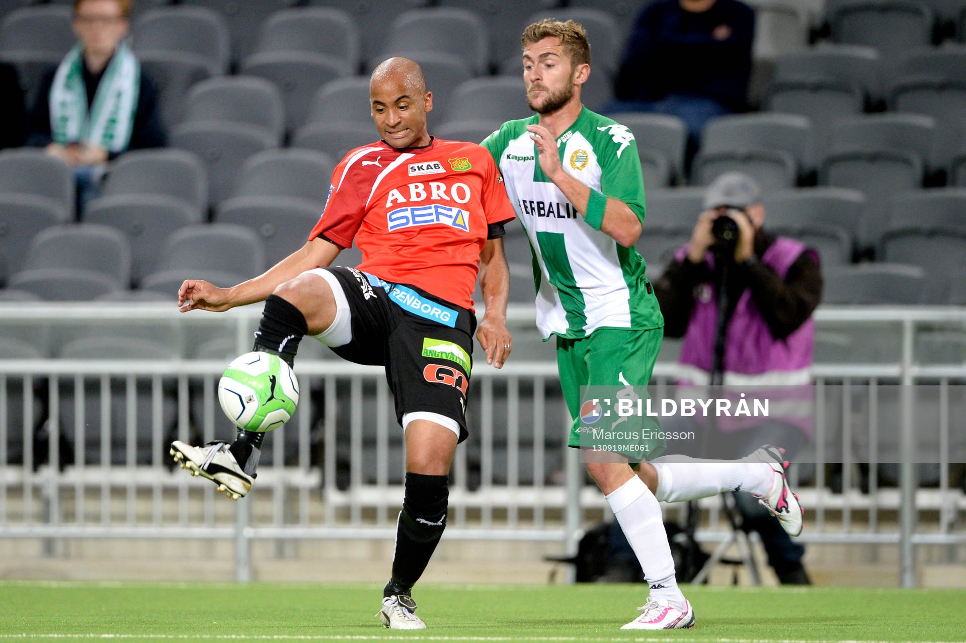 GAIS Jimmy Tamandi och Hammarbys Christophe Lallet