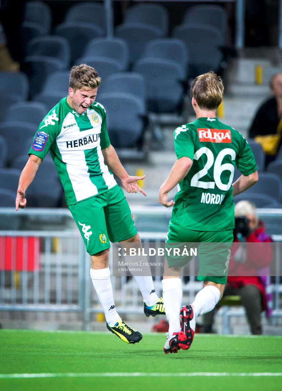Hammarbys Nicklas Lindqvist jublar