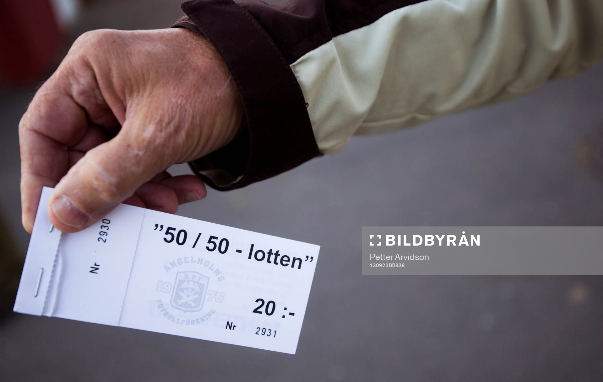 Försäljning av 50 / 50 lotten