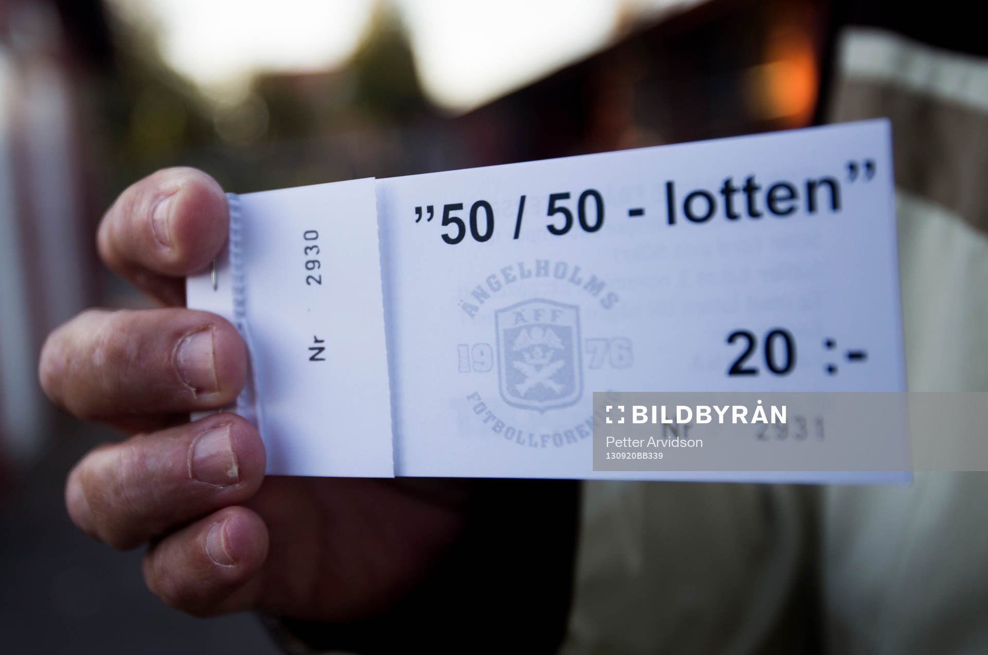 Försäljning av 50 / 50 lotten