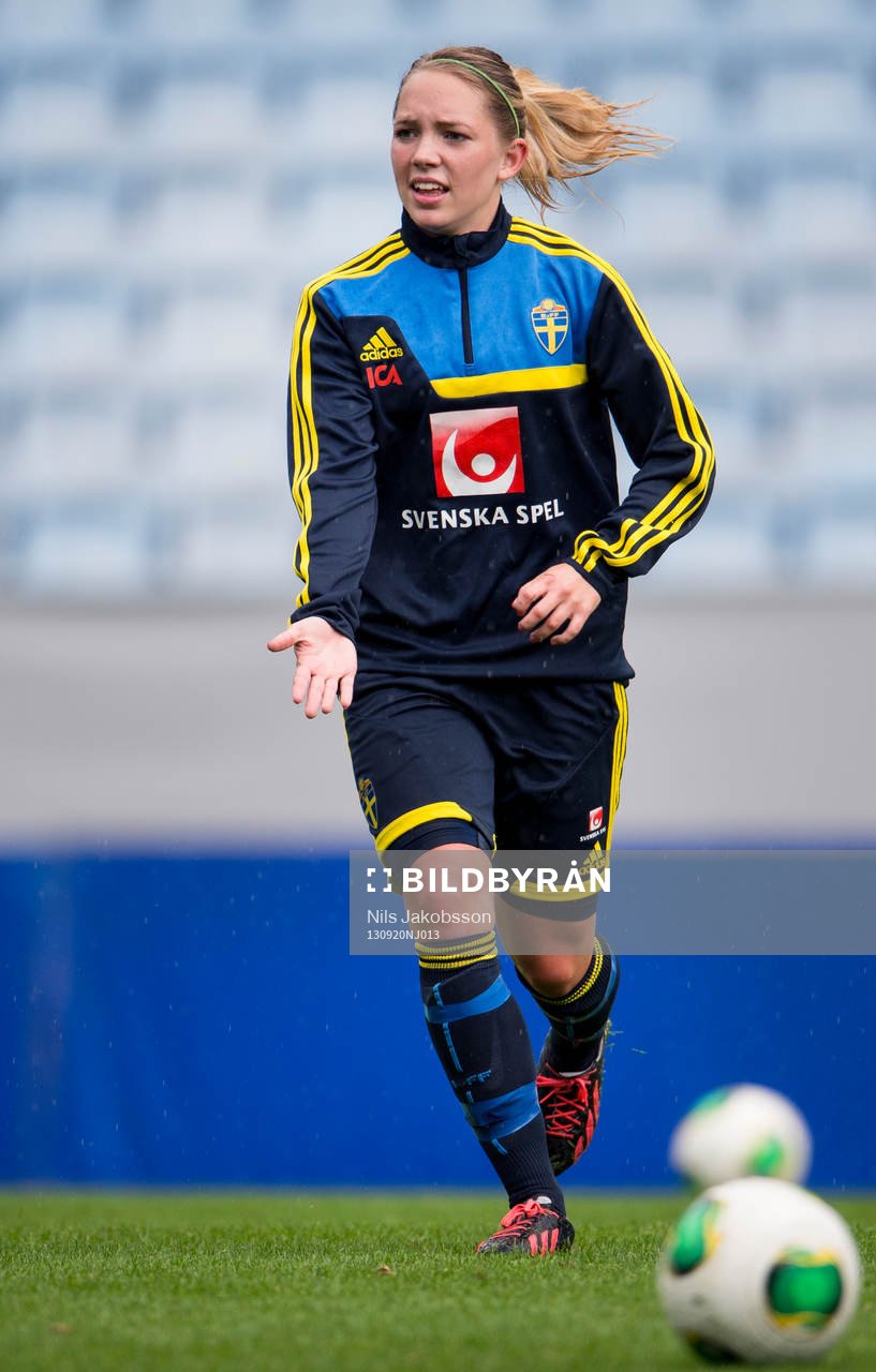 Sveriges Elin Rubensson vill ha en passning