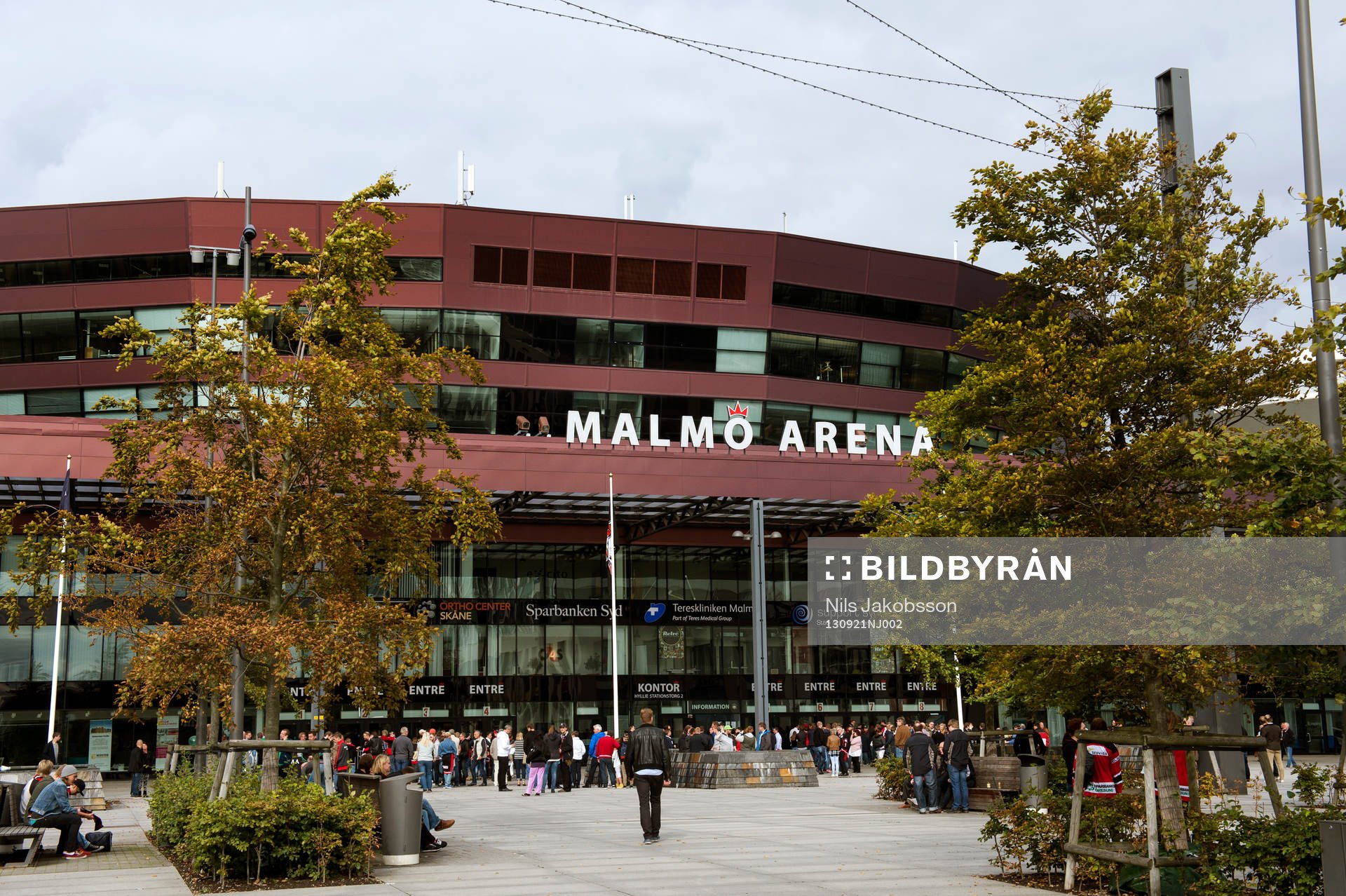 Malmö Arena innan ishockeymatchen i hockeyallsvenskan