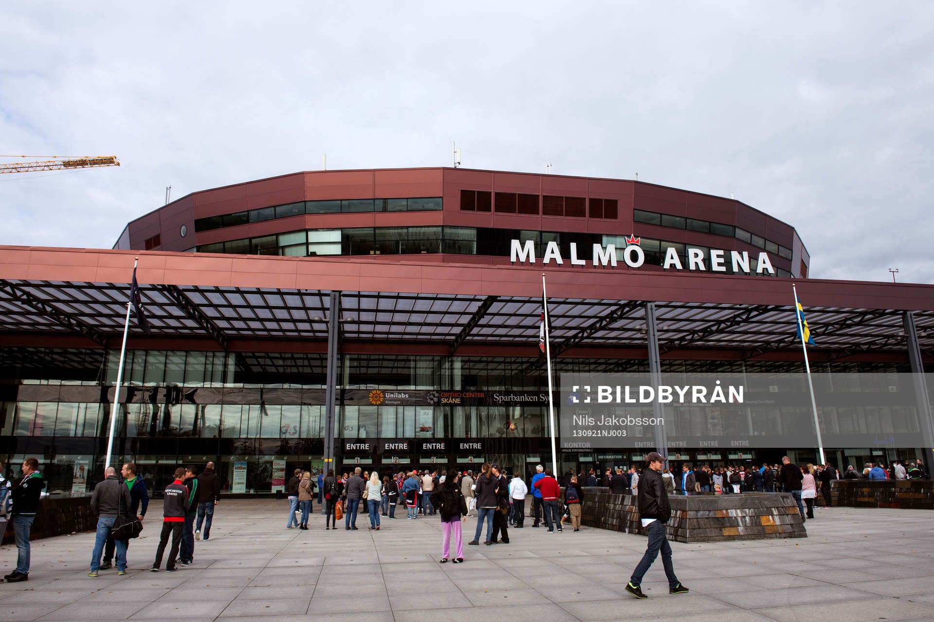 Malmö Arena innan ishockeymatchen i hockeyallsvenskan
