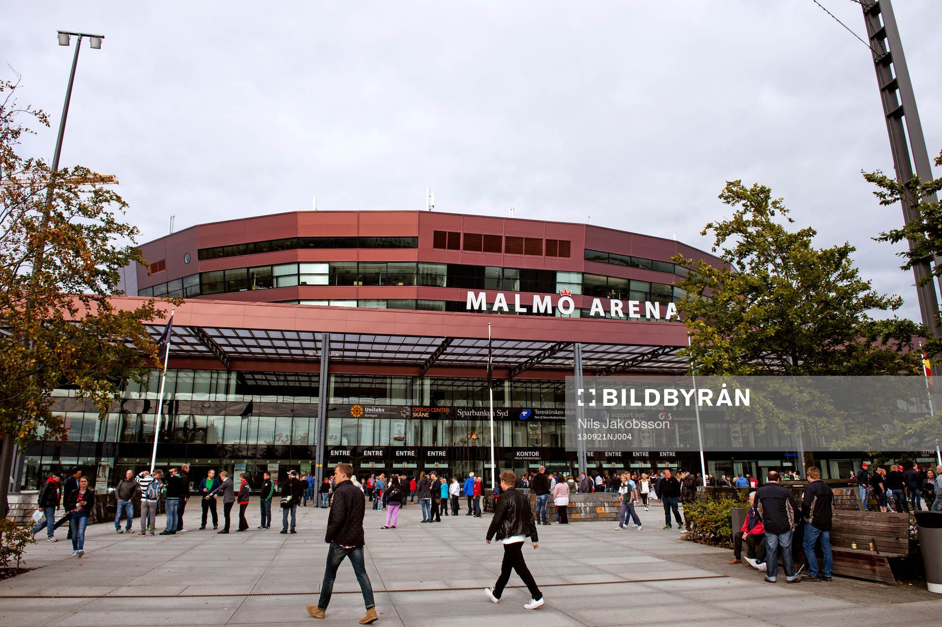 Malmö Arena innan ishockeymatchen i hockeyallsvenskan