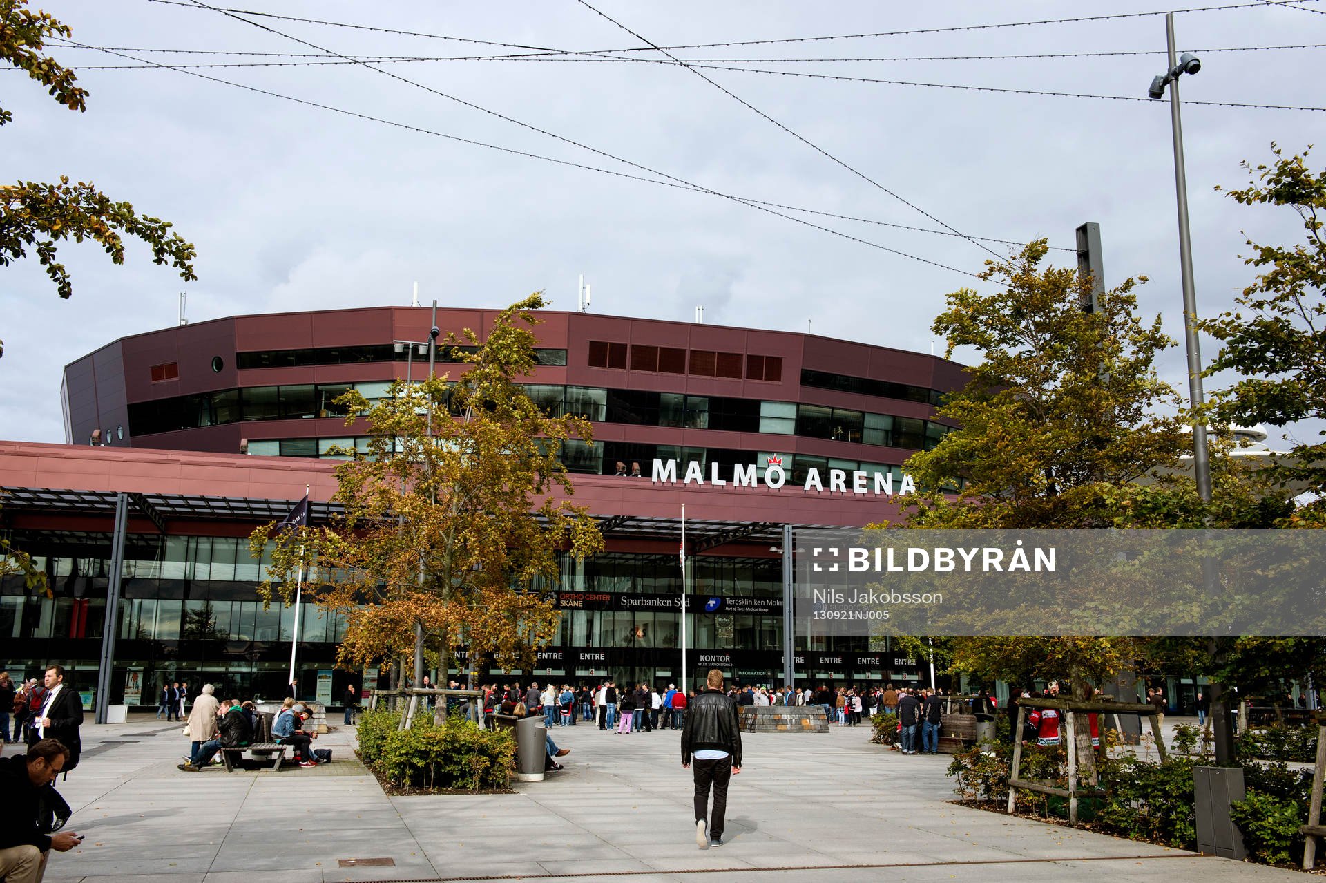 Malmö Arena innan ishockeymatchen i hockeyallsvenskan