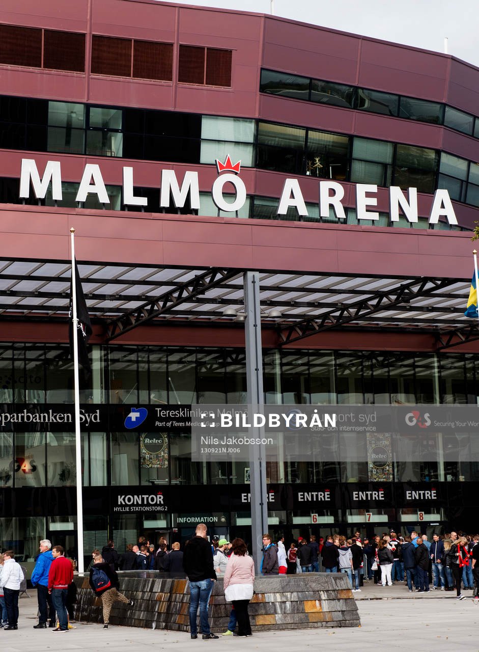 Malmö Arena innan ishockeymatchen i hockeyallsvenskan